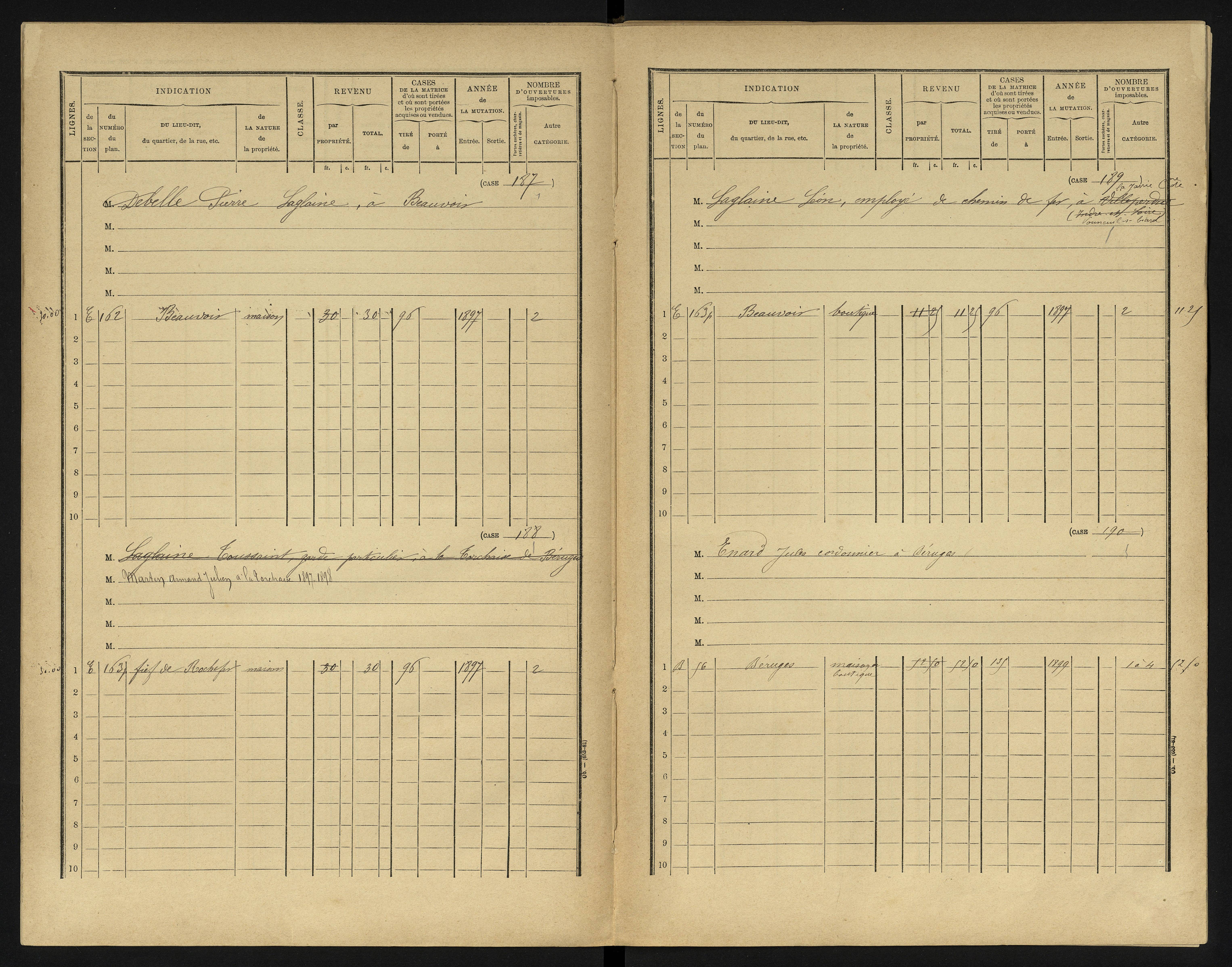 Béruges - FRAD086_cadastre Cases 1-211 