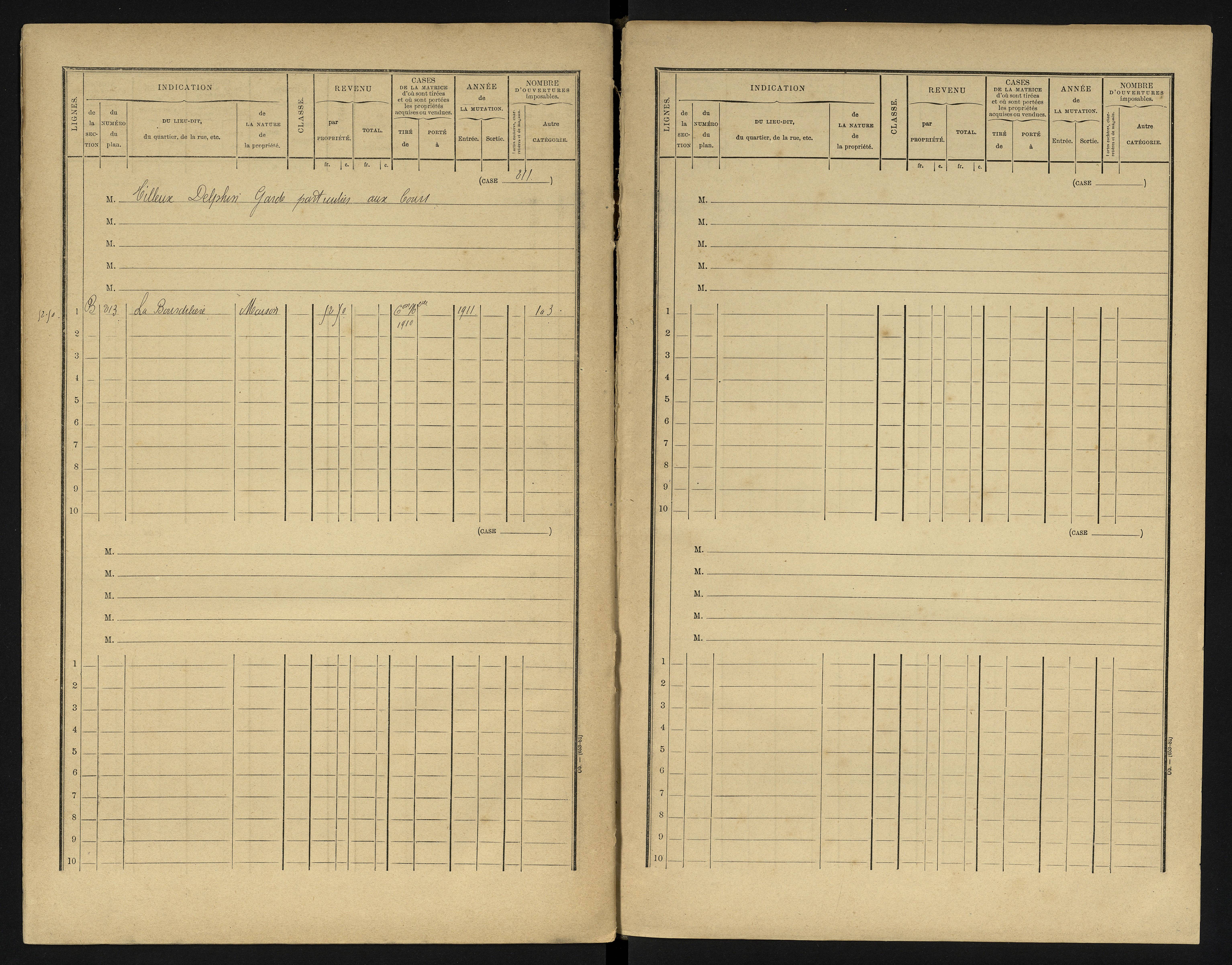 Béruges - FRAD086_cadastre Cases 1-211 