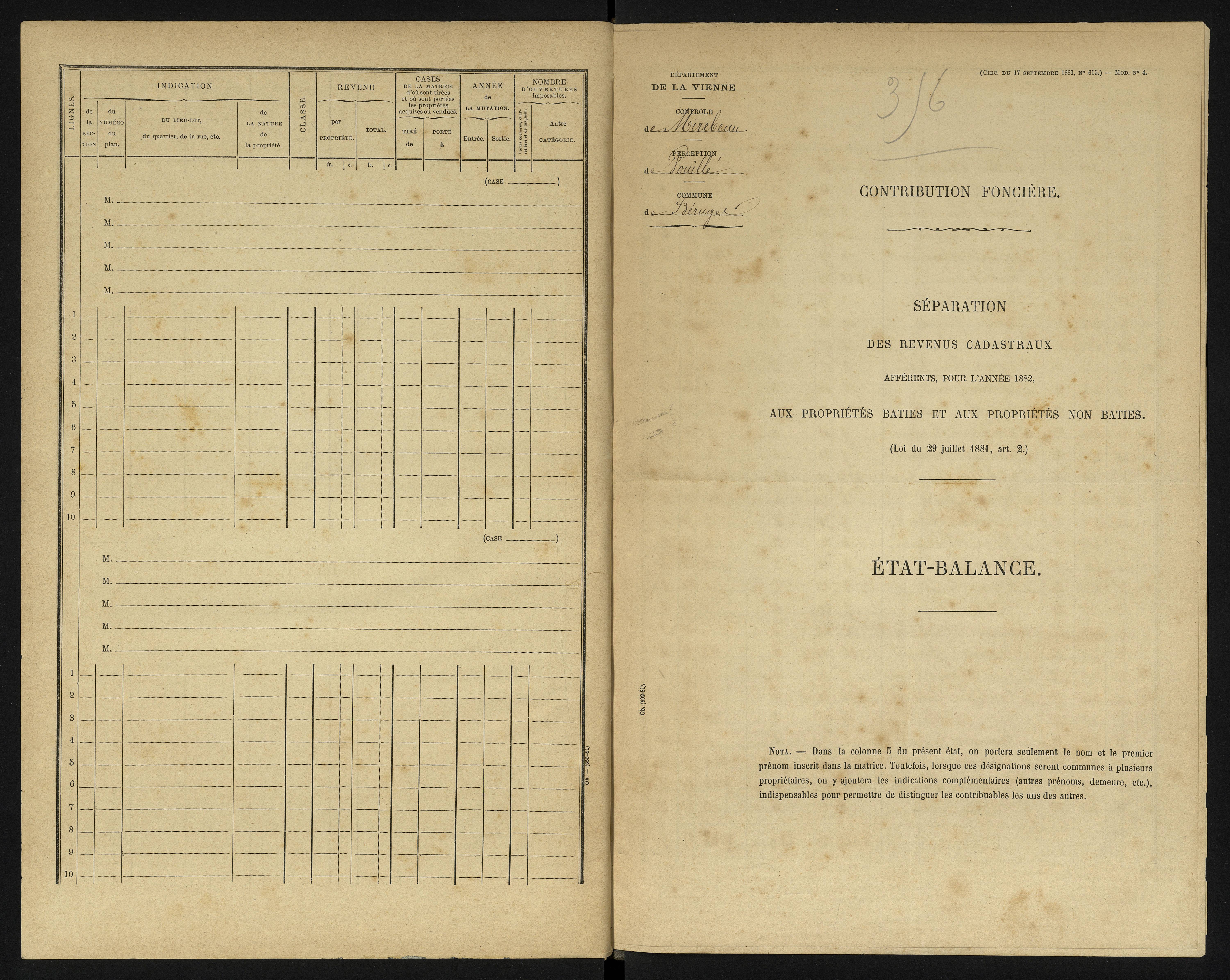 Béruges - FRAD086_cadastre Cases 1-211 