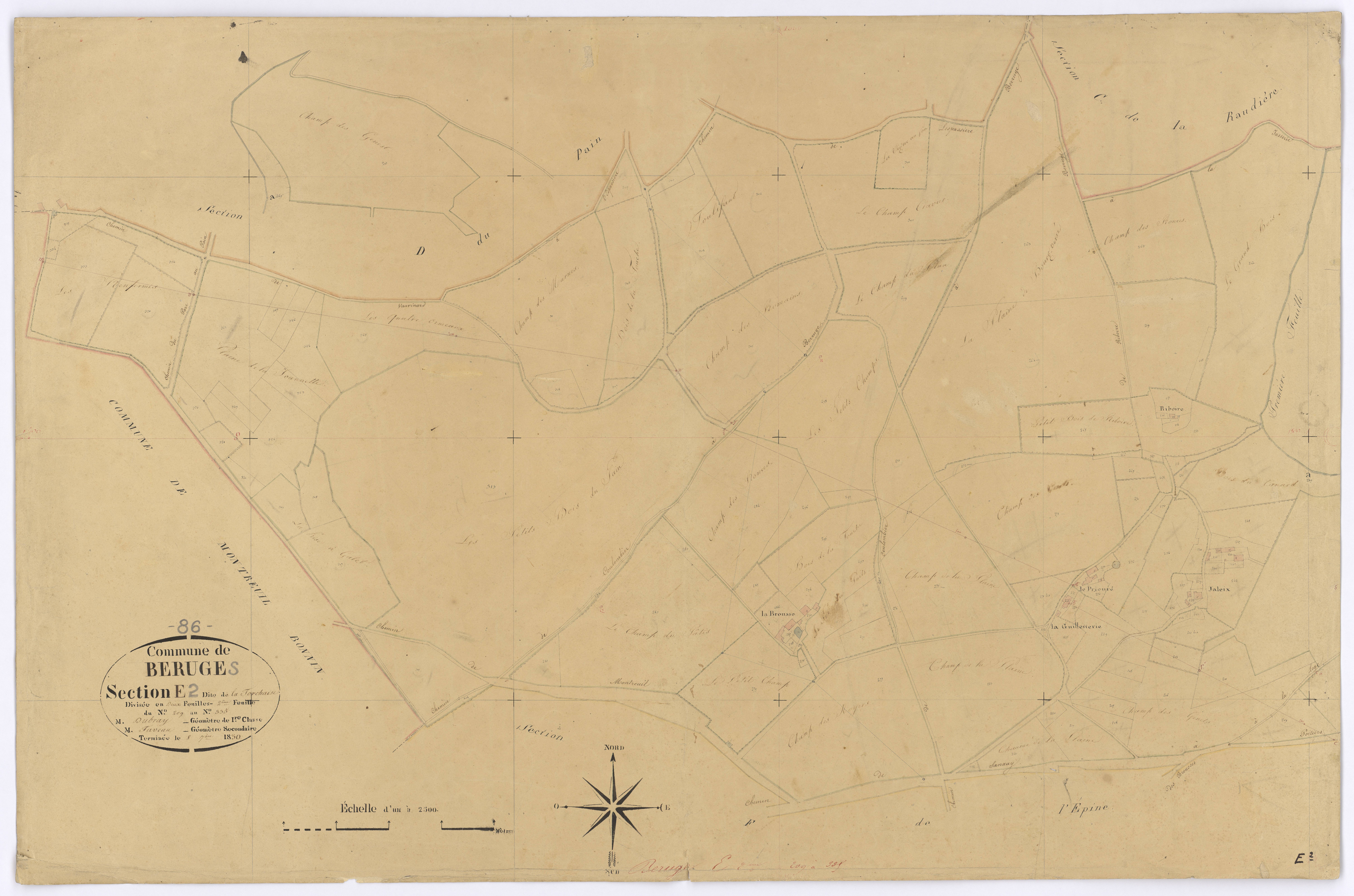 Béruges - FRAD086_cadastre Plans 
