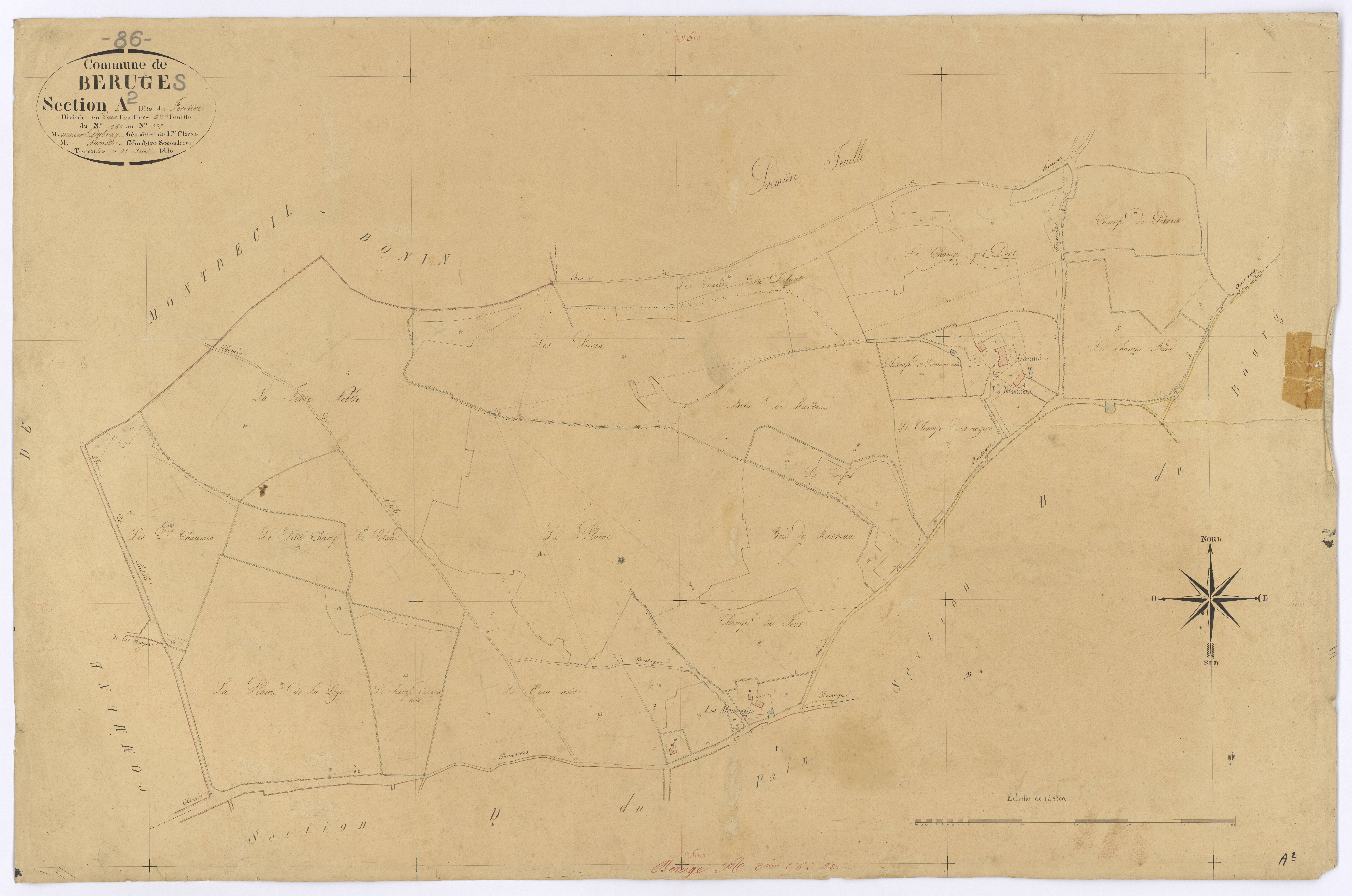 Béruges - FRAD086_cadastre Plans 