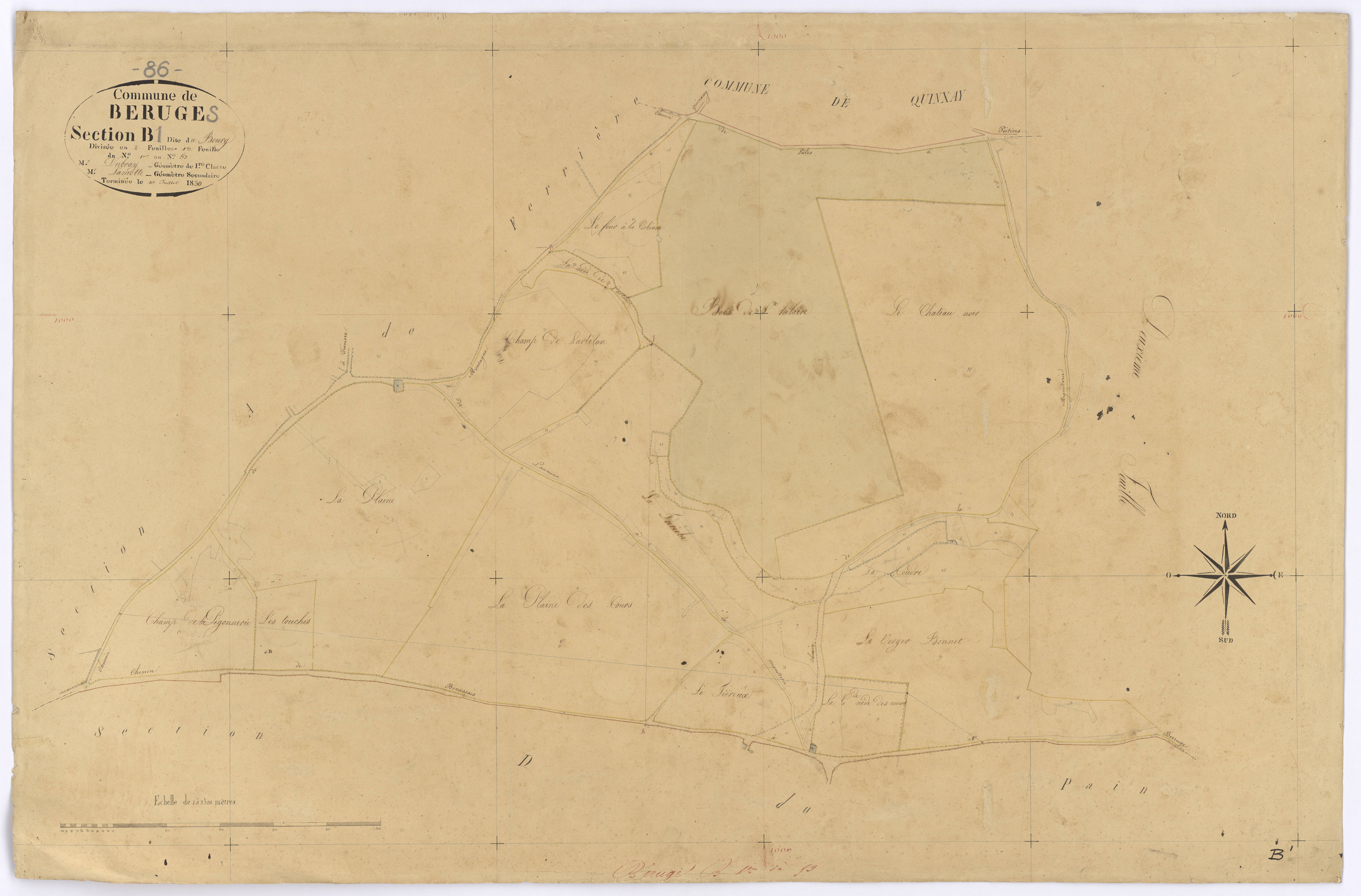 Béruges - FRAD086_cadastre Plans 