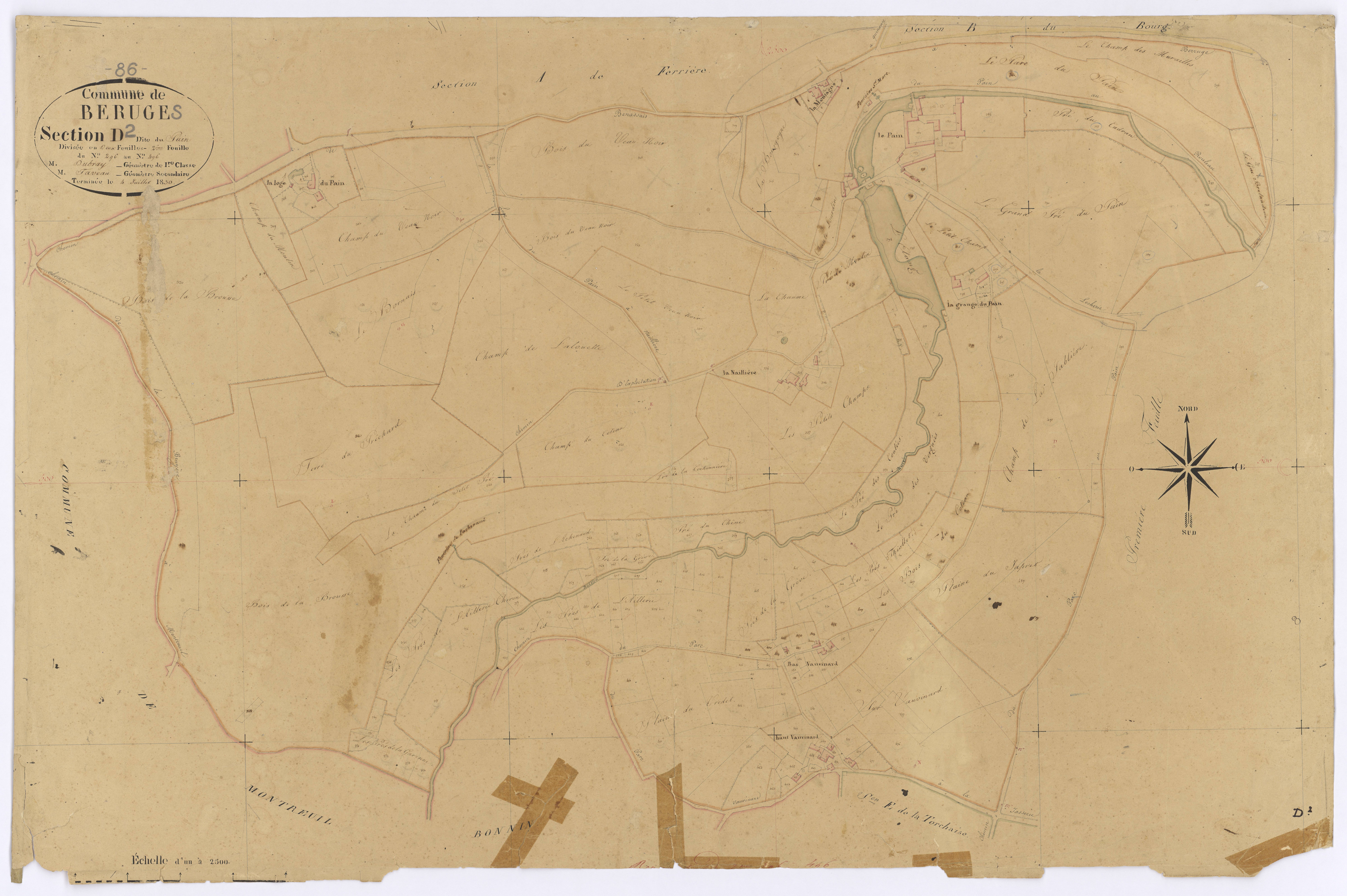 Béruges - FRAD086_cadastre Plans 