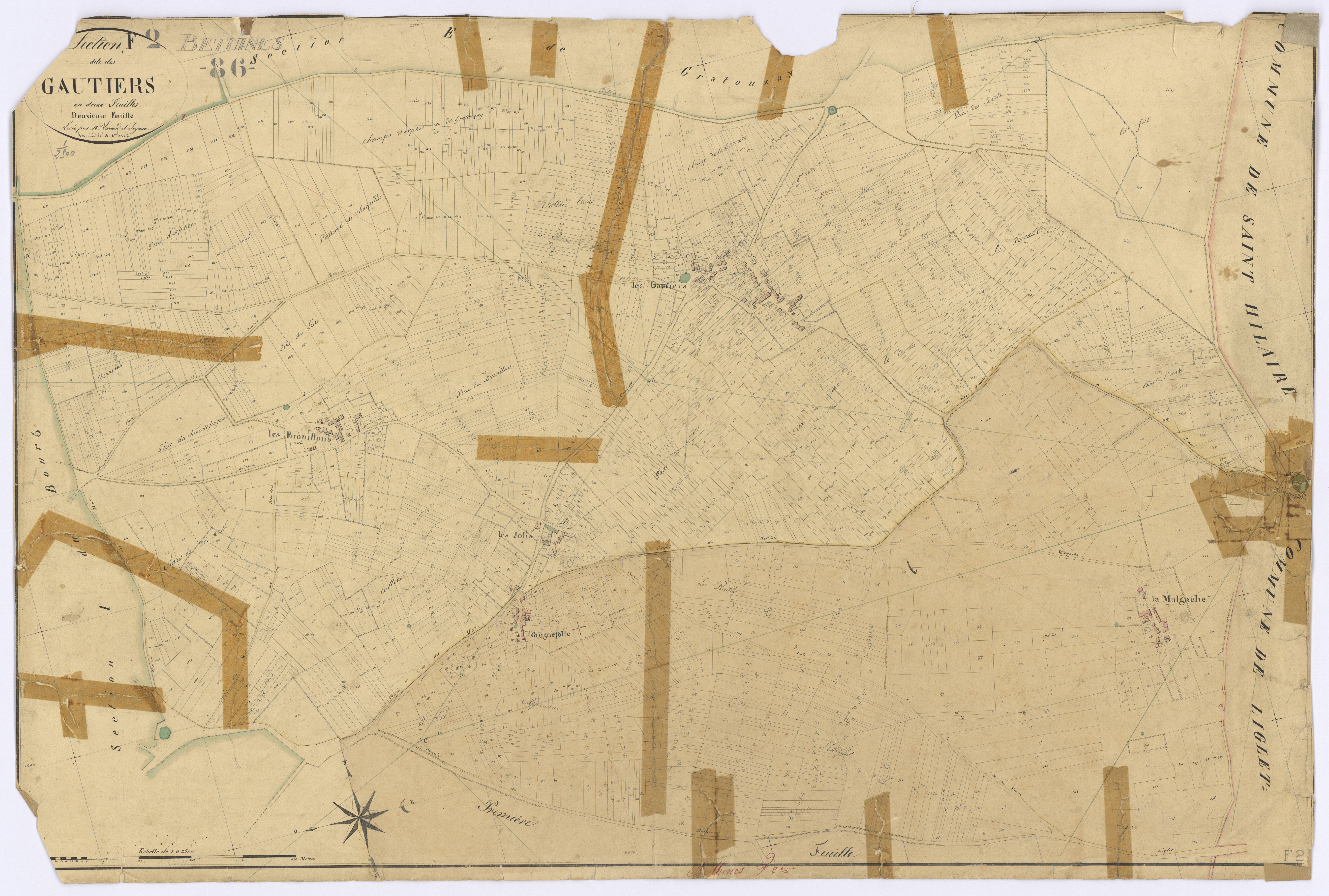 Béthines - FRAD086_cadastre Plans 