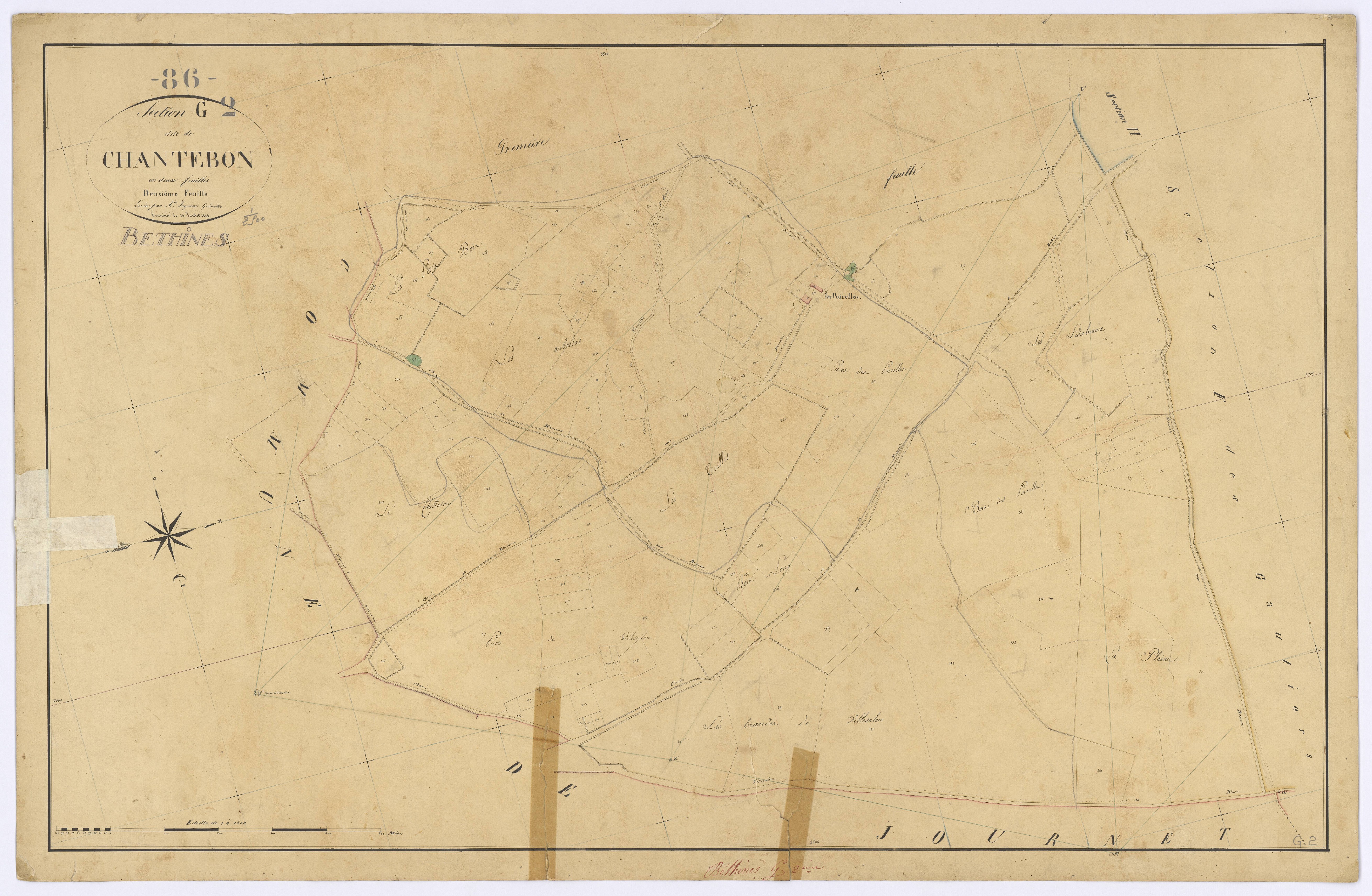 Béthines - FRAD086_cadastre Plans 