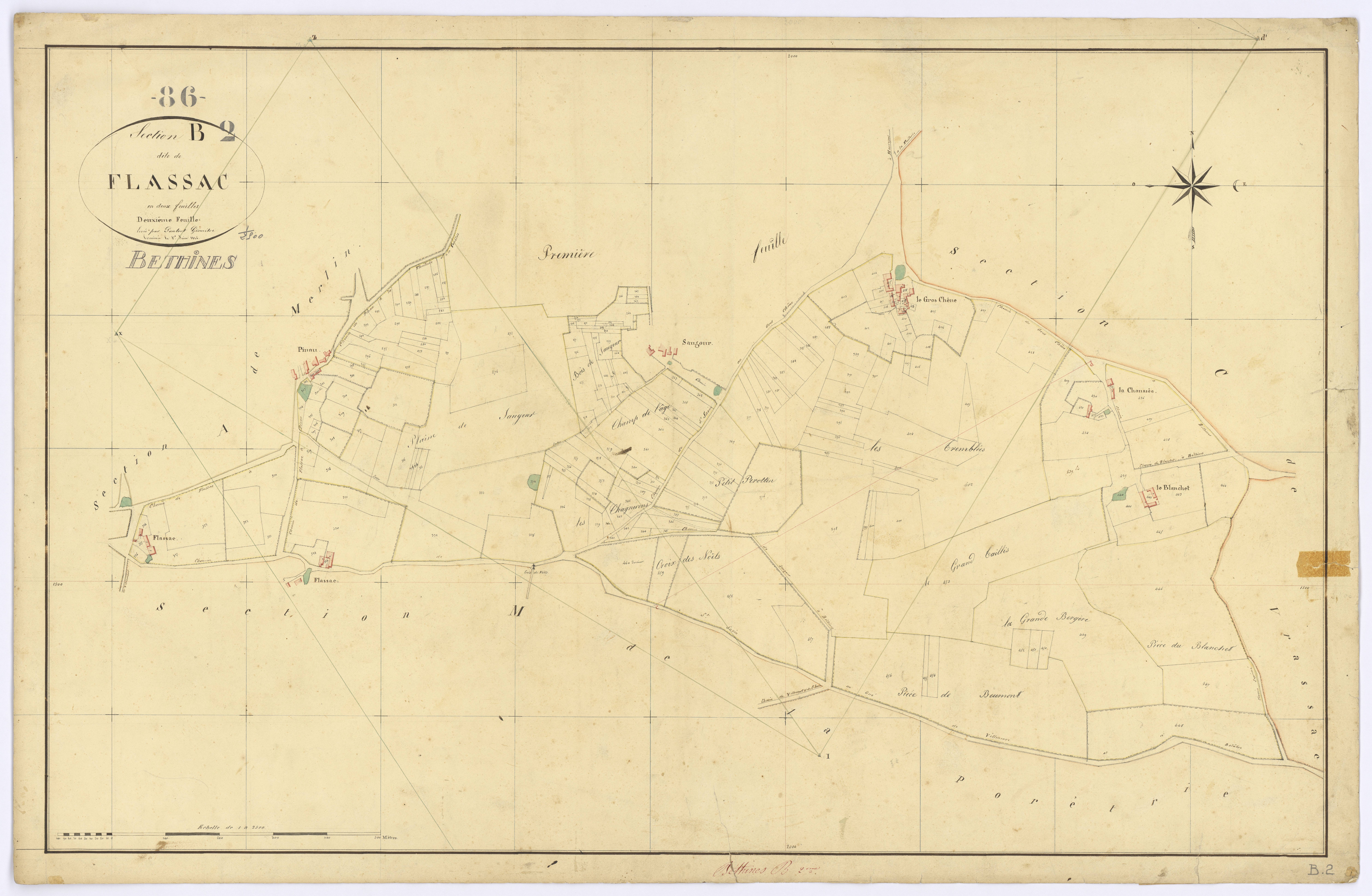 Béthines - FRAD086_cadastre Plans 