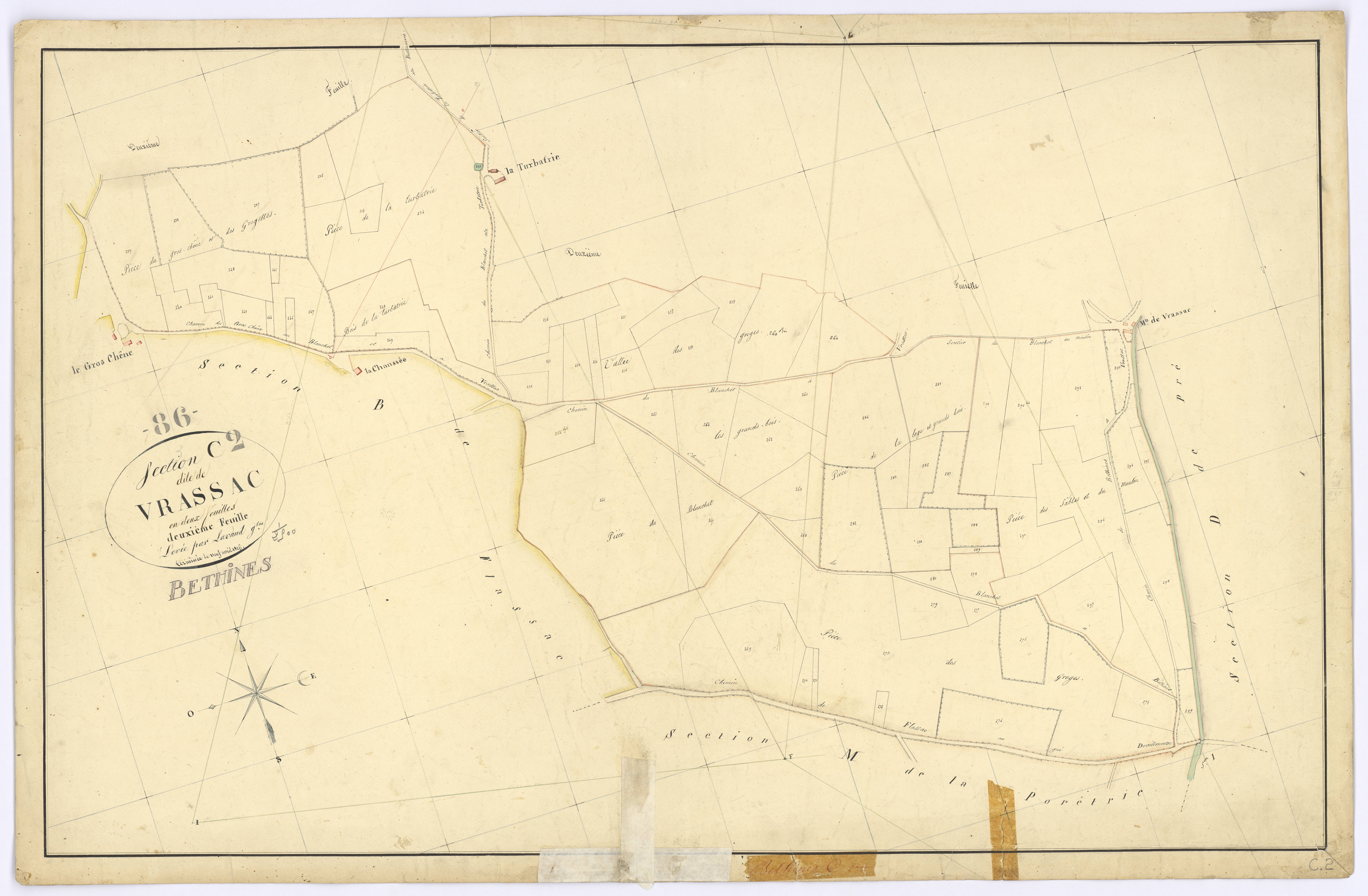 Béthines - FRAD086_cadastre Plans 