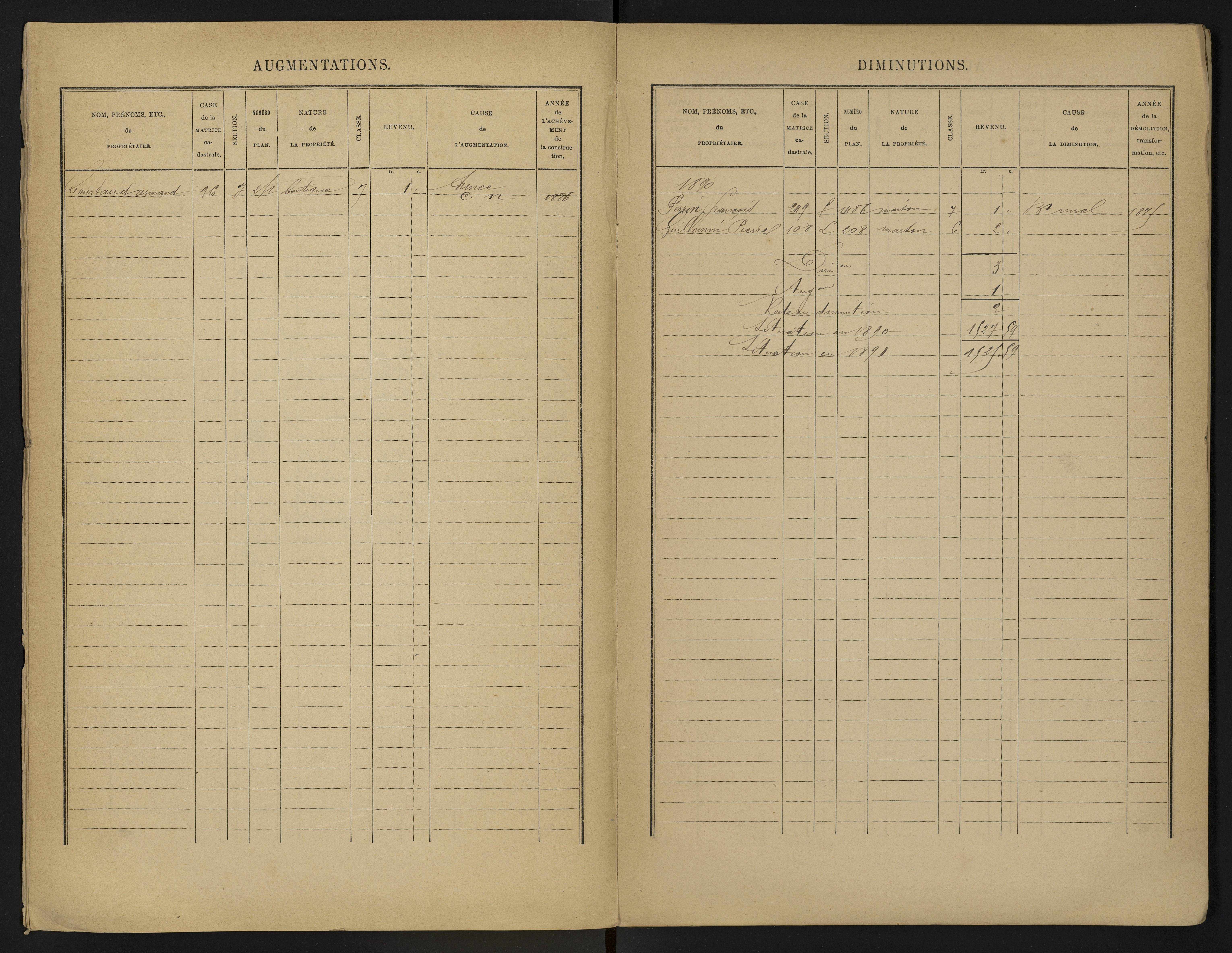 Béthines - FRAD086_cadastre Cases 1-328 