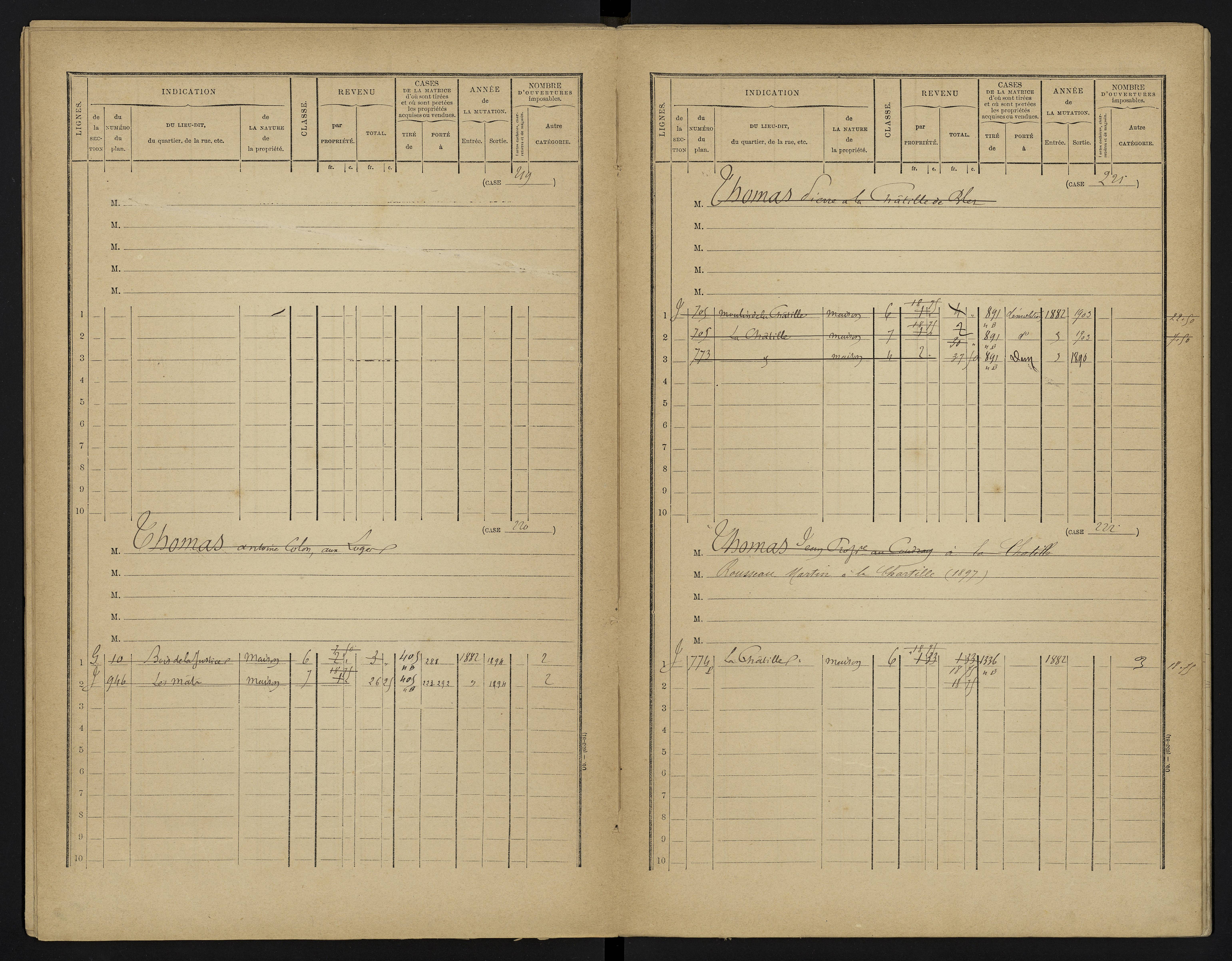 Béthines - FRAD086_cadastre Cases 1-328 
