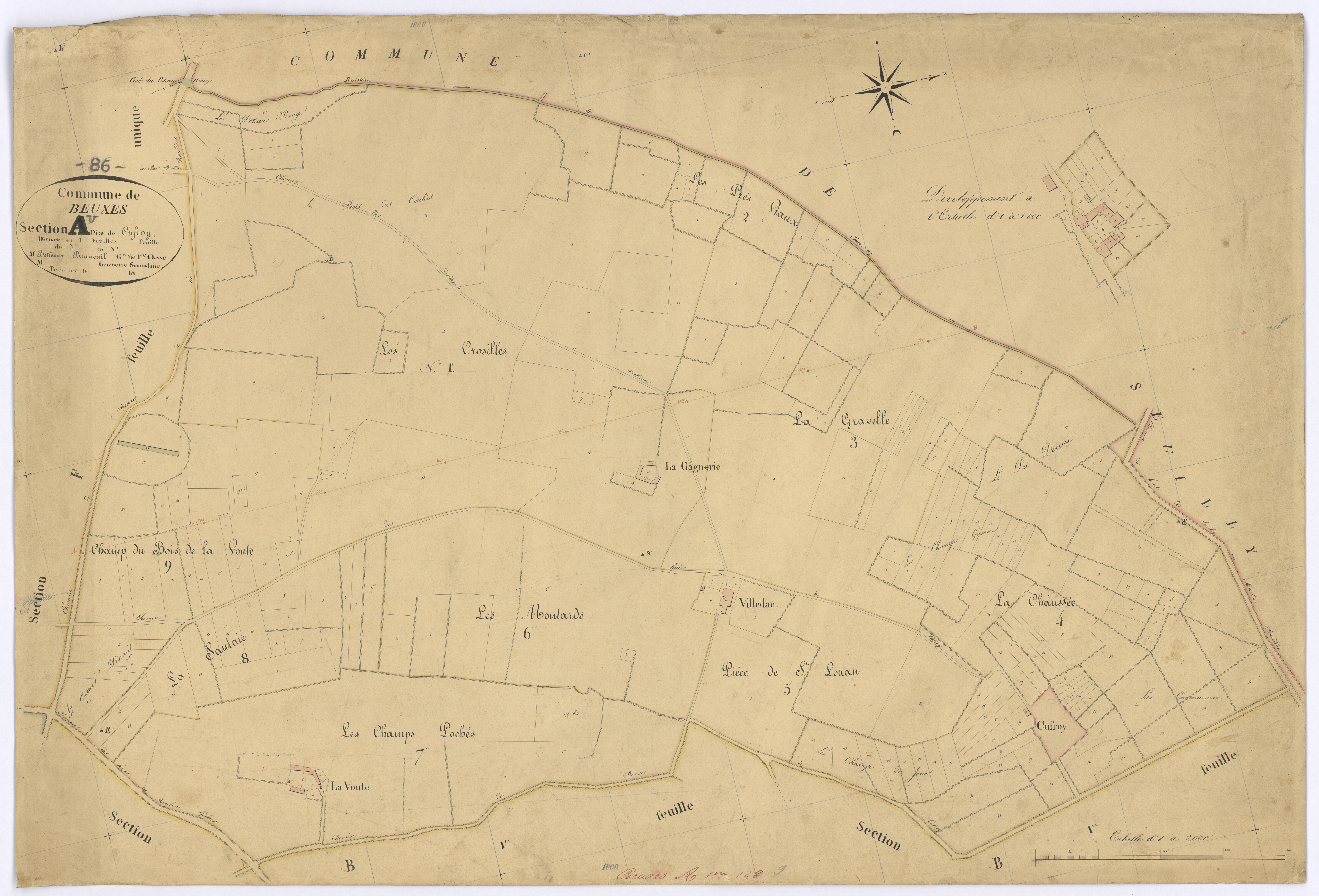 Beuxes - FRAD086_cadastre Plans 