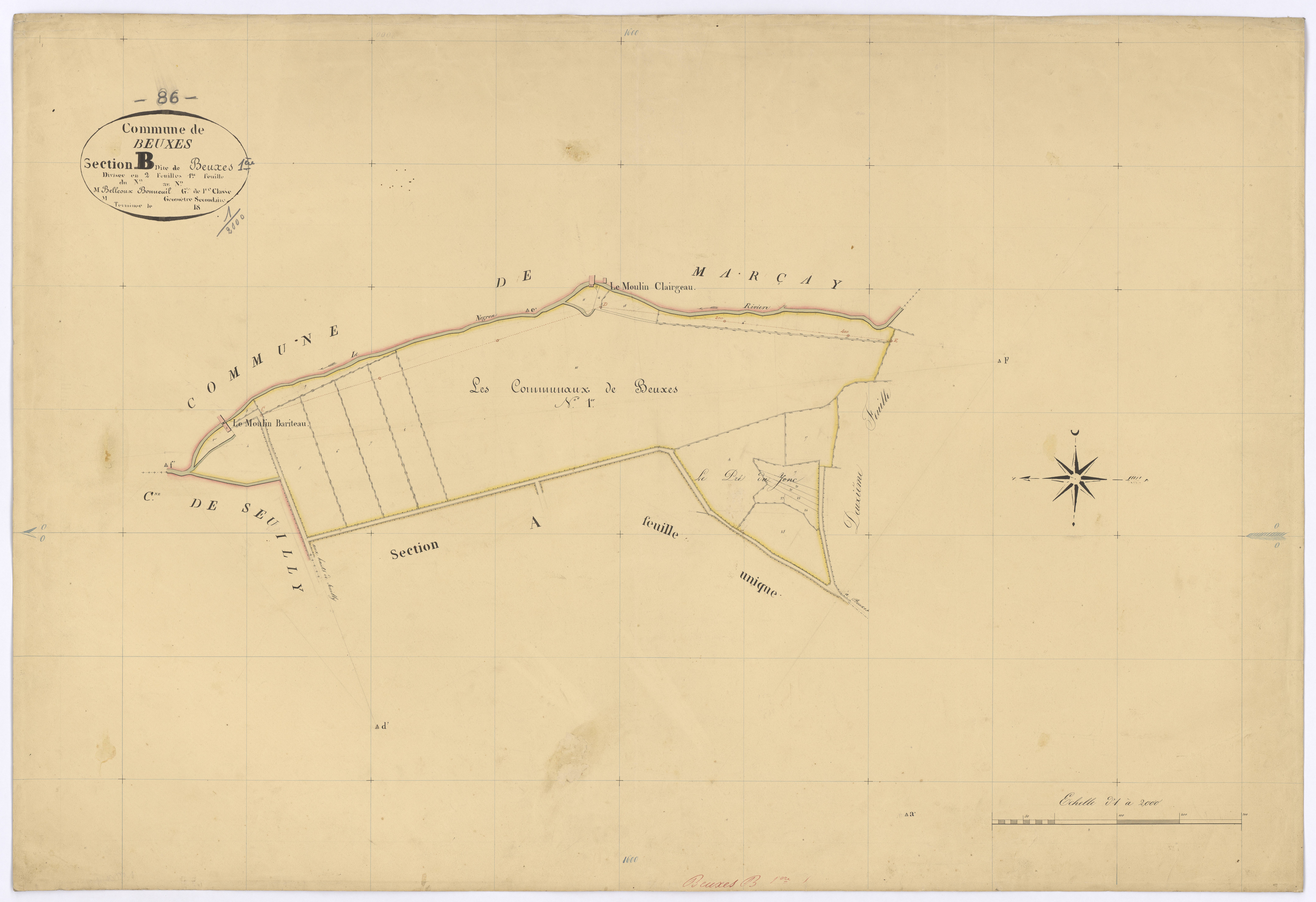 Beuxes - FRAD086_cadastre Plans 