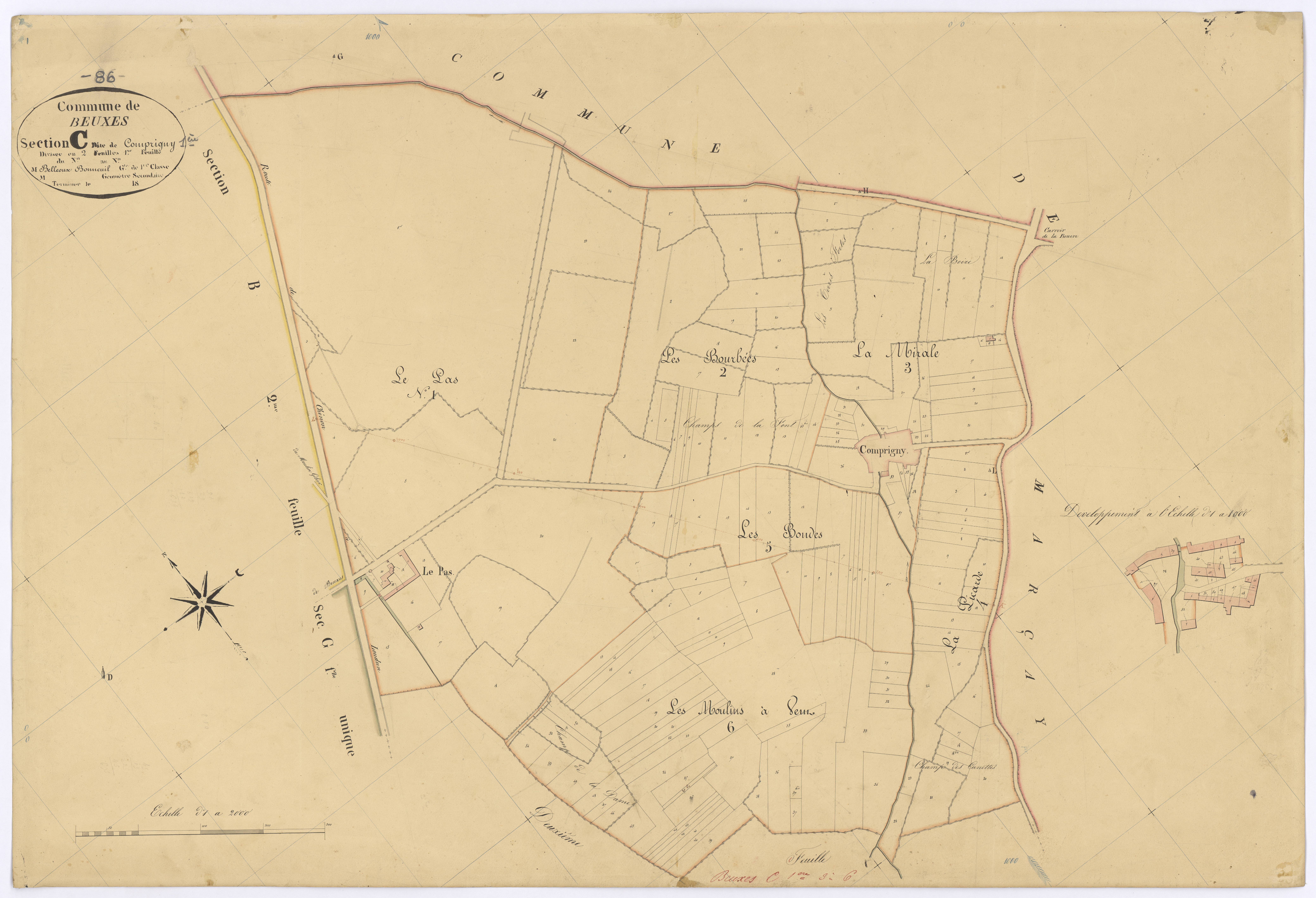 Beuxes - FRAD086_cadastre Plans 