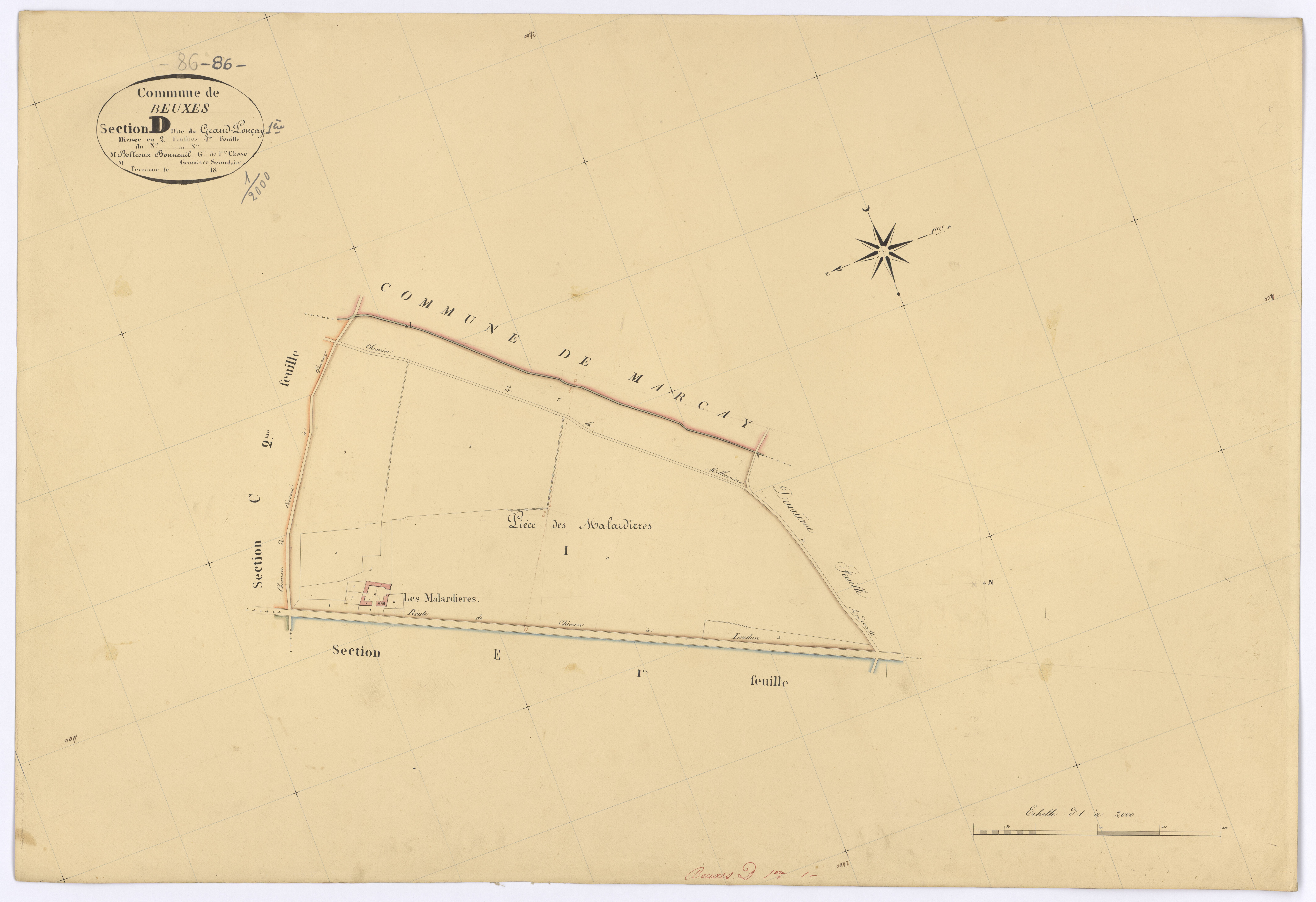 Beuxes - FRAD086_cadastre Plans 