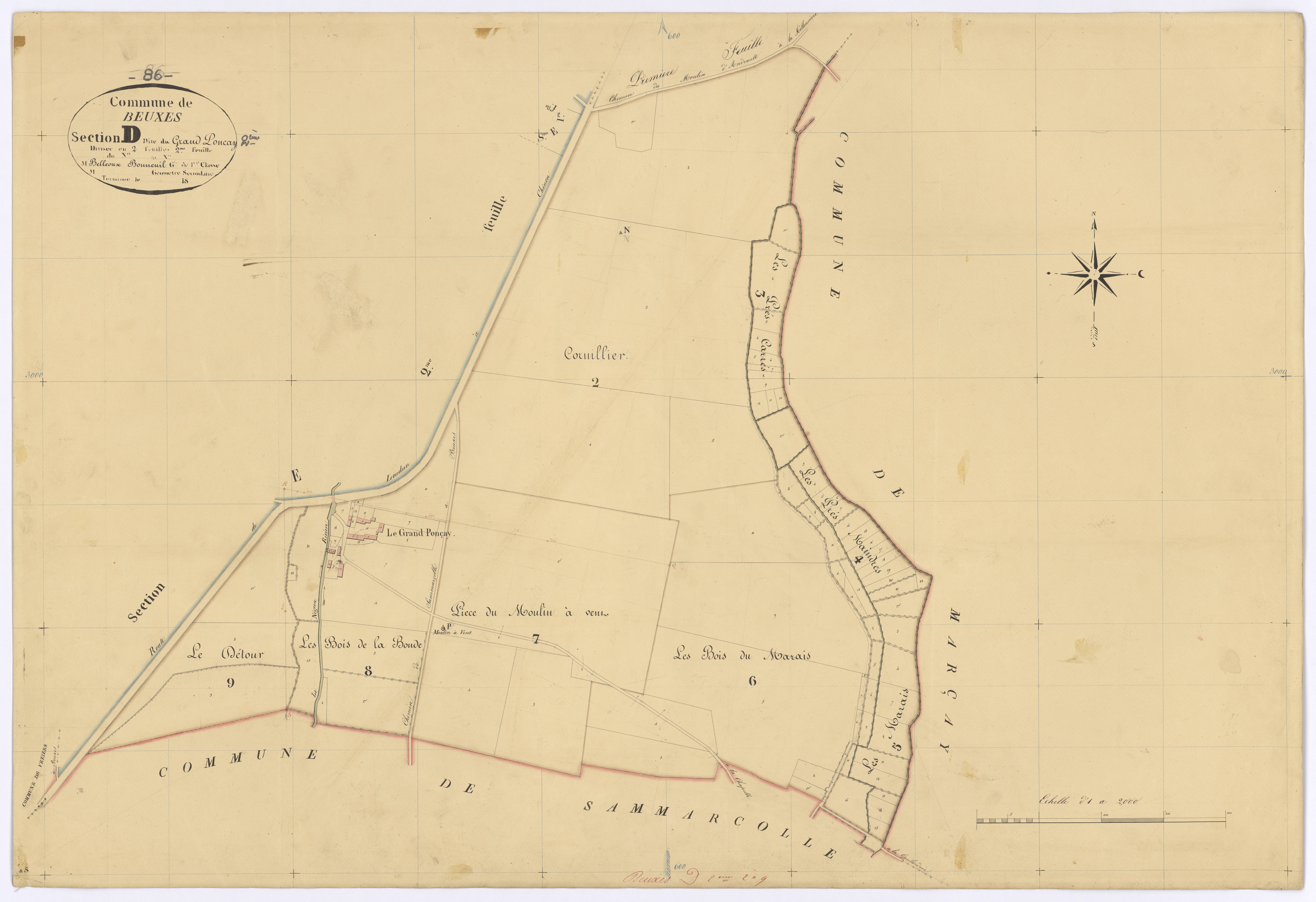 Beuxes - FRAD086_cadastre Plans 