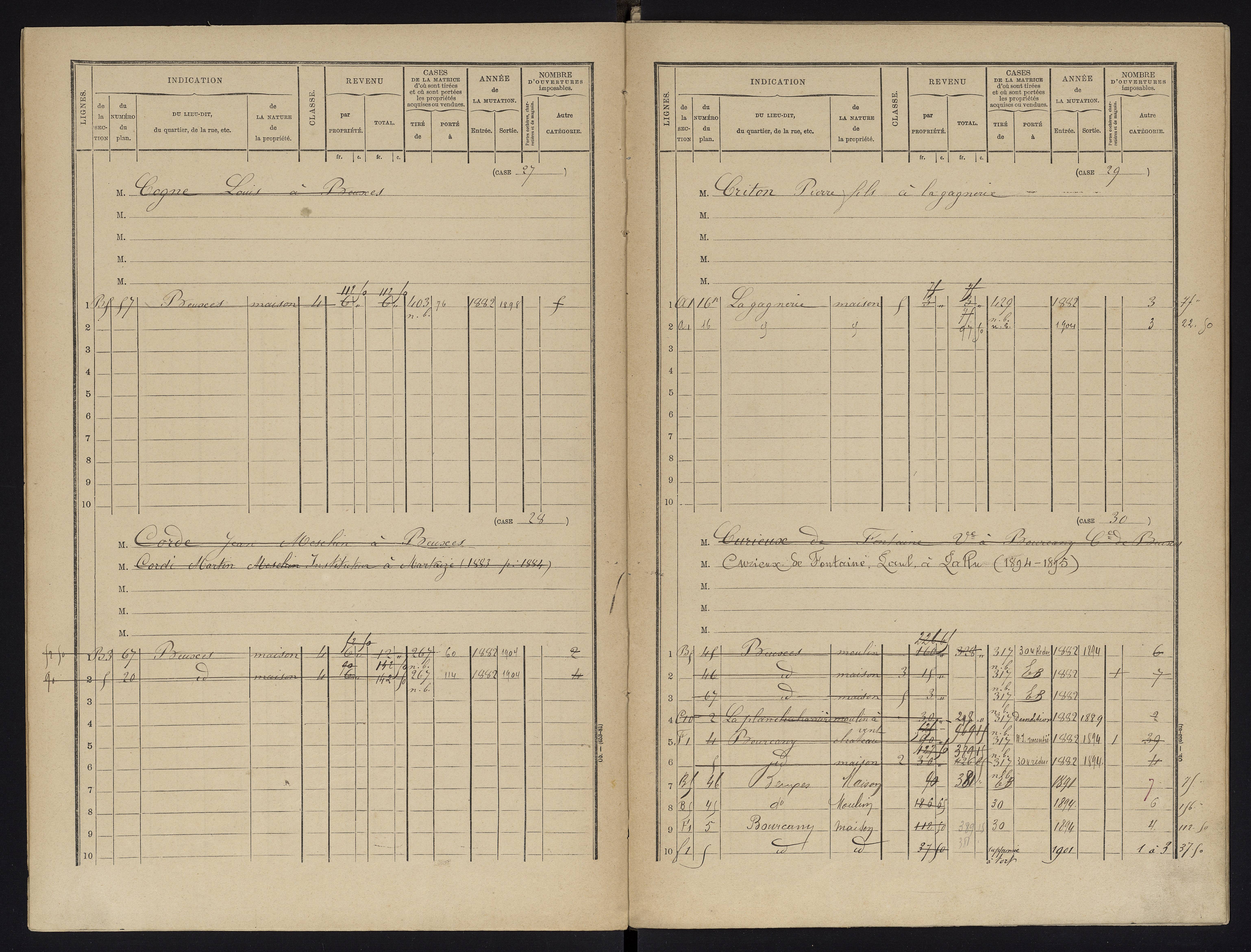 Beuxes - FRAD086_cadastre Cases 1-126 