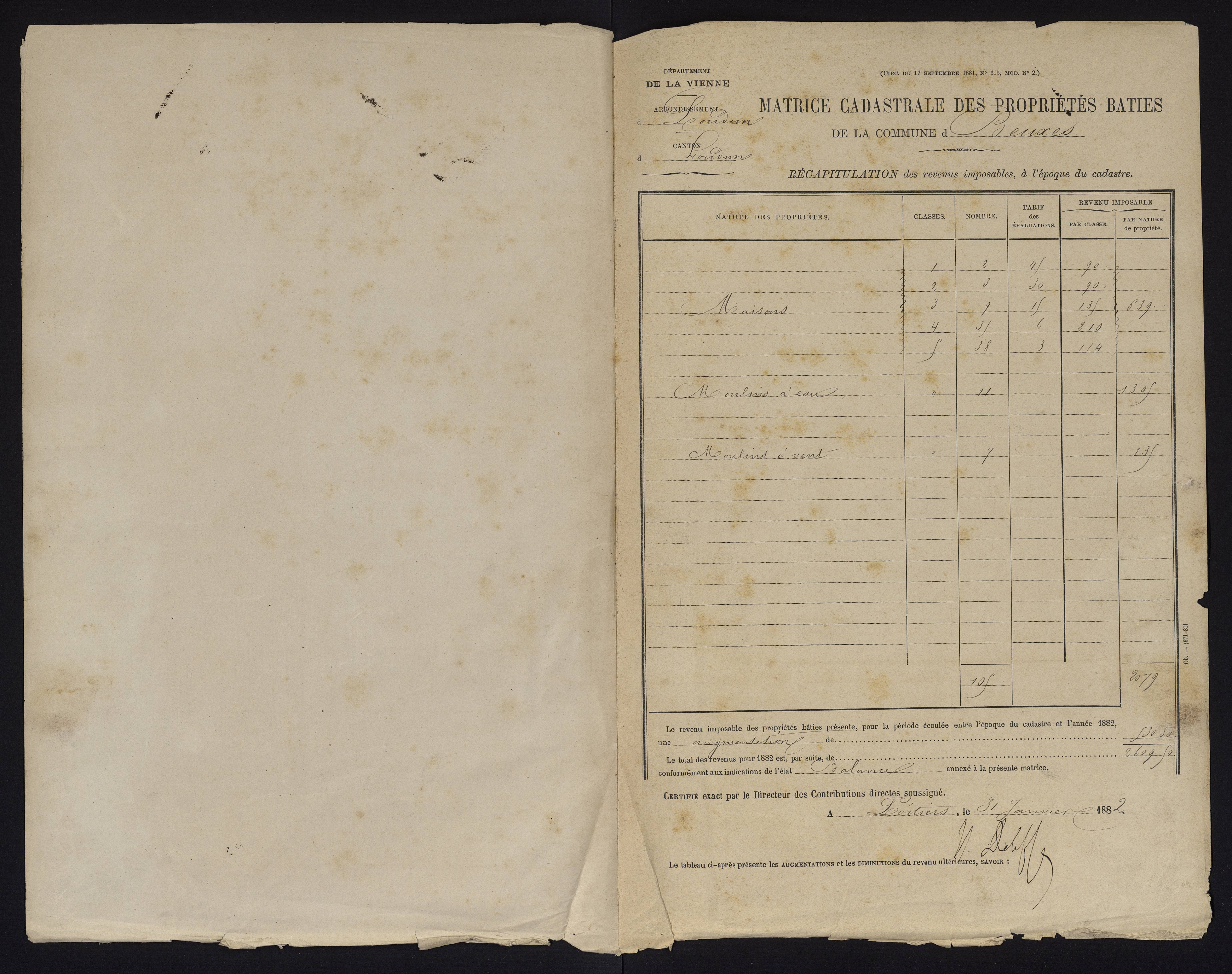 Beuxes - FRAD086_cadastre Cases 1-126 