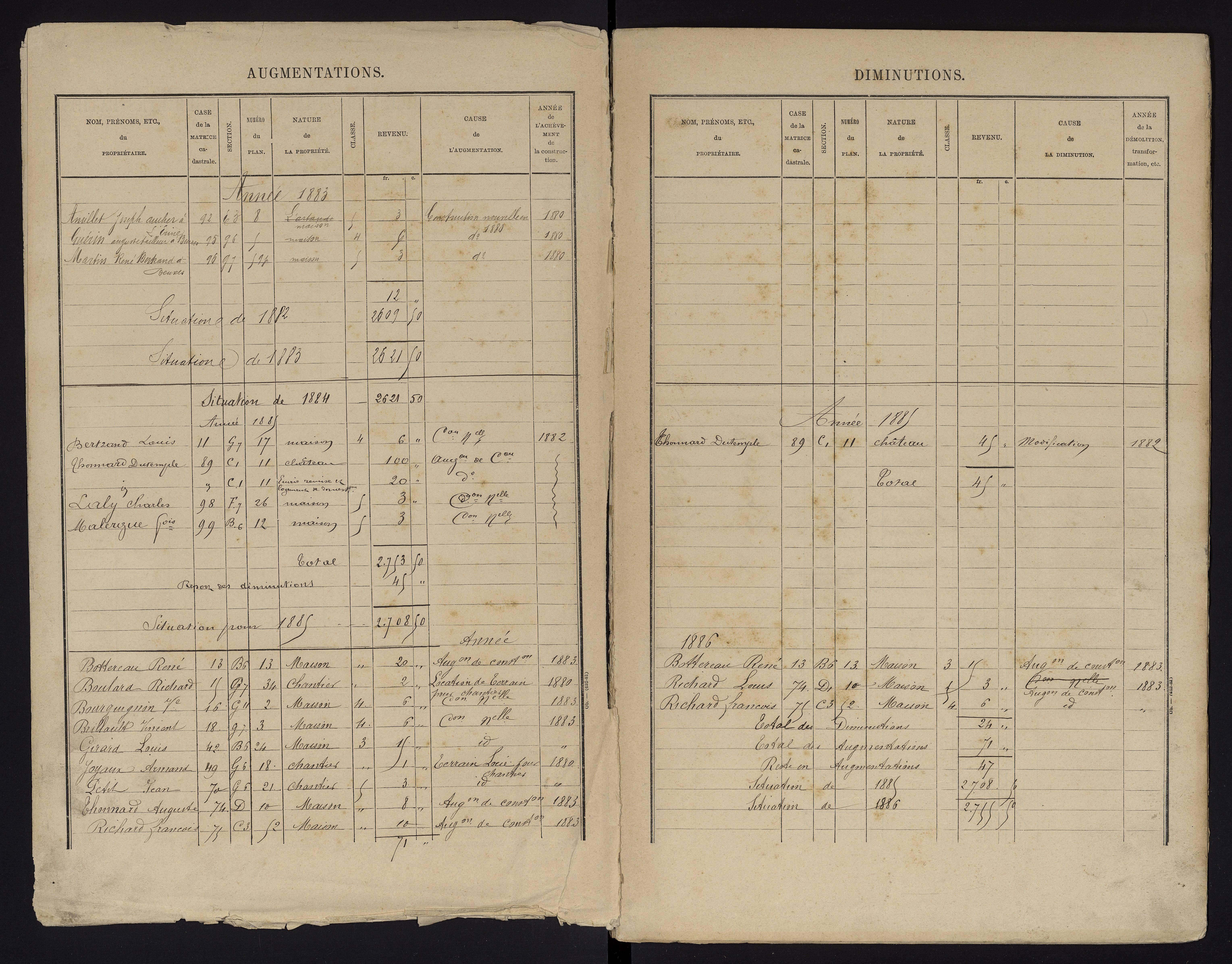 Beuxes - FRAD086_cadastre Cases 1-126 