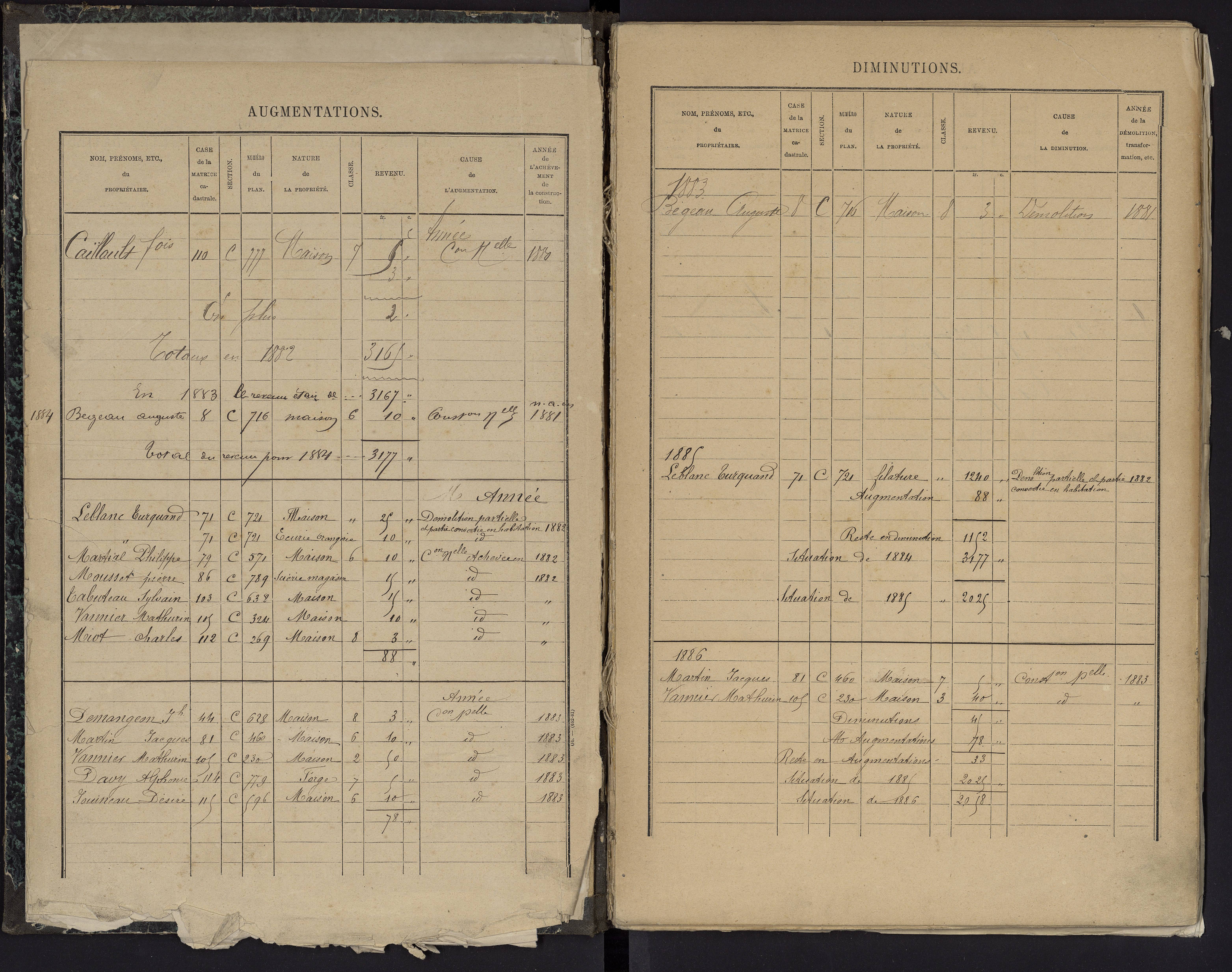 Biard - FRAD086_cadastre Cases 1-151 