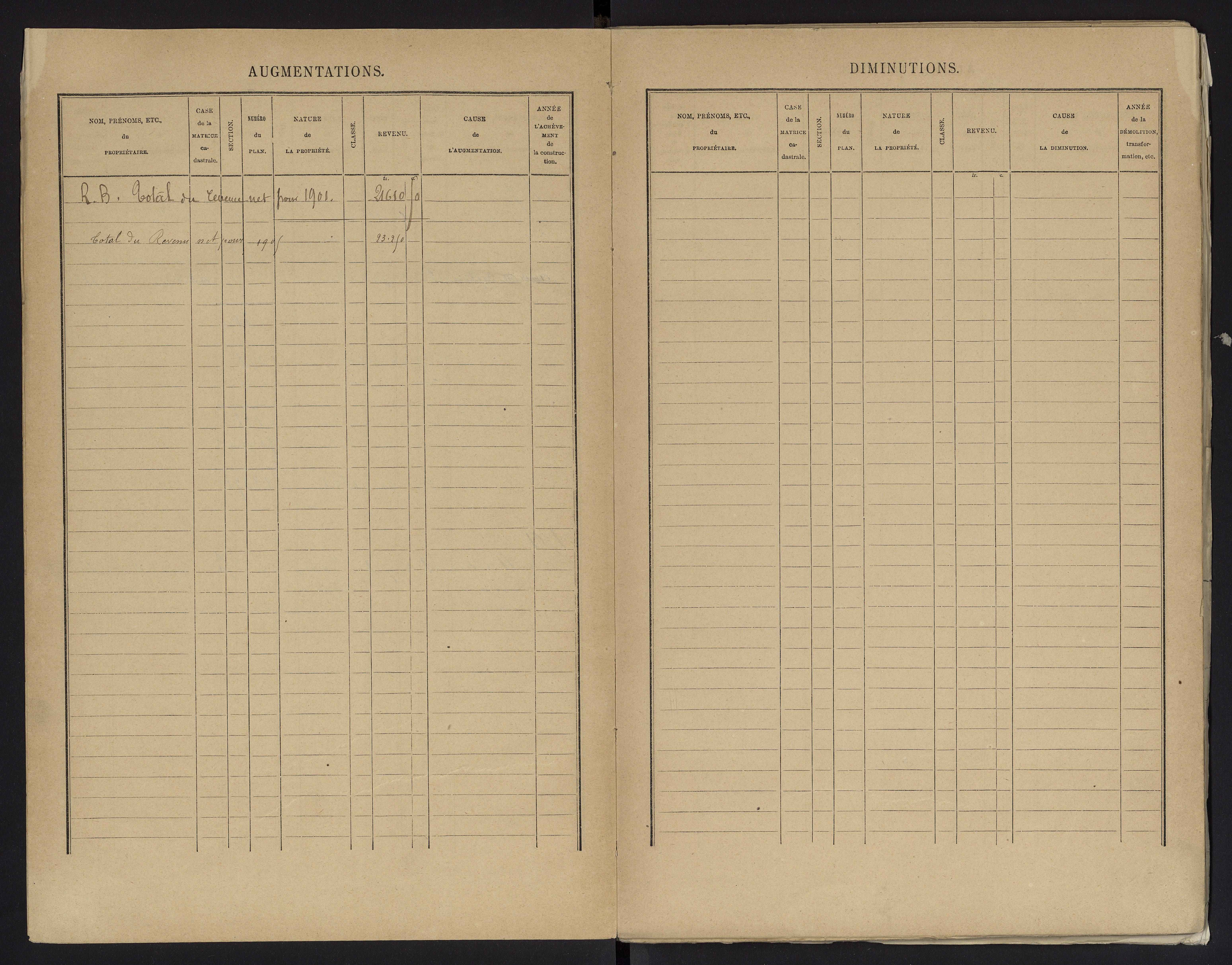 Biard - FRAD086_cadastre Cases 1-151 