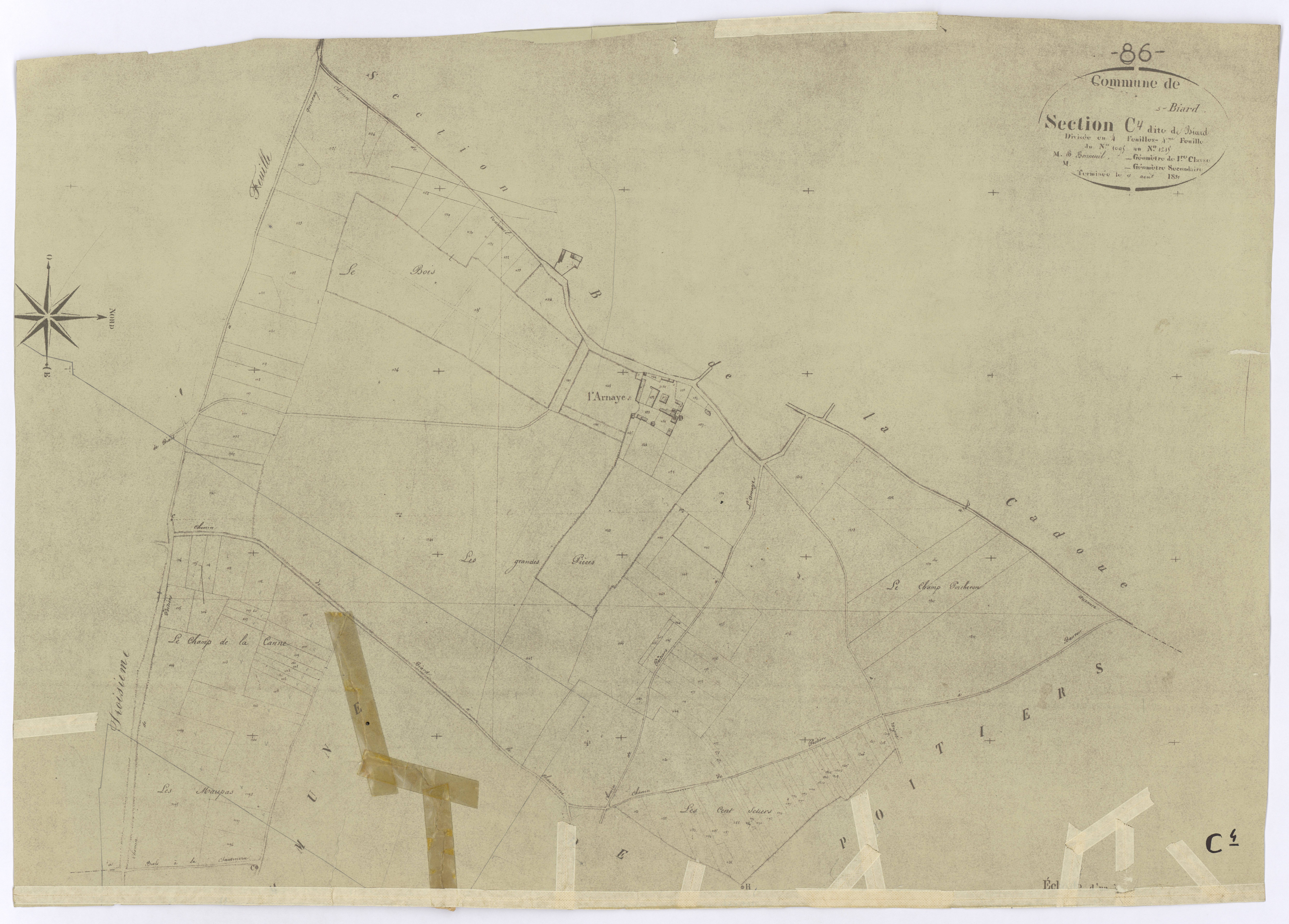Biard - FRAD086_cadastre Plans 