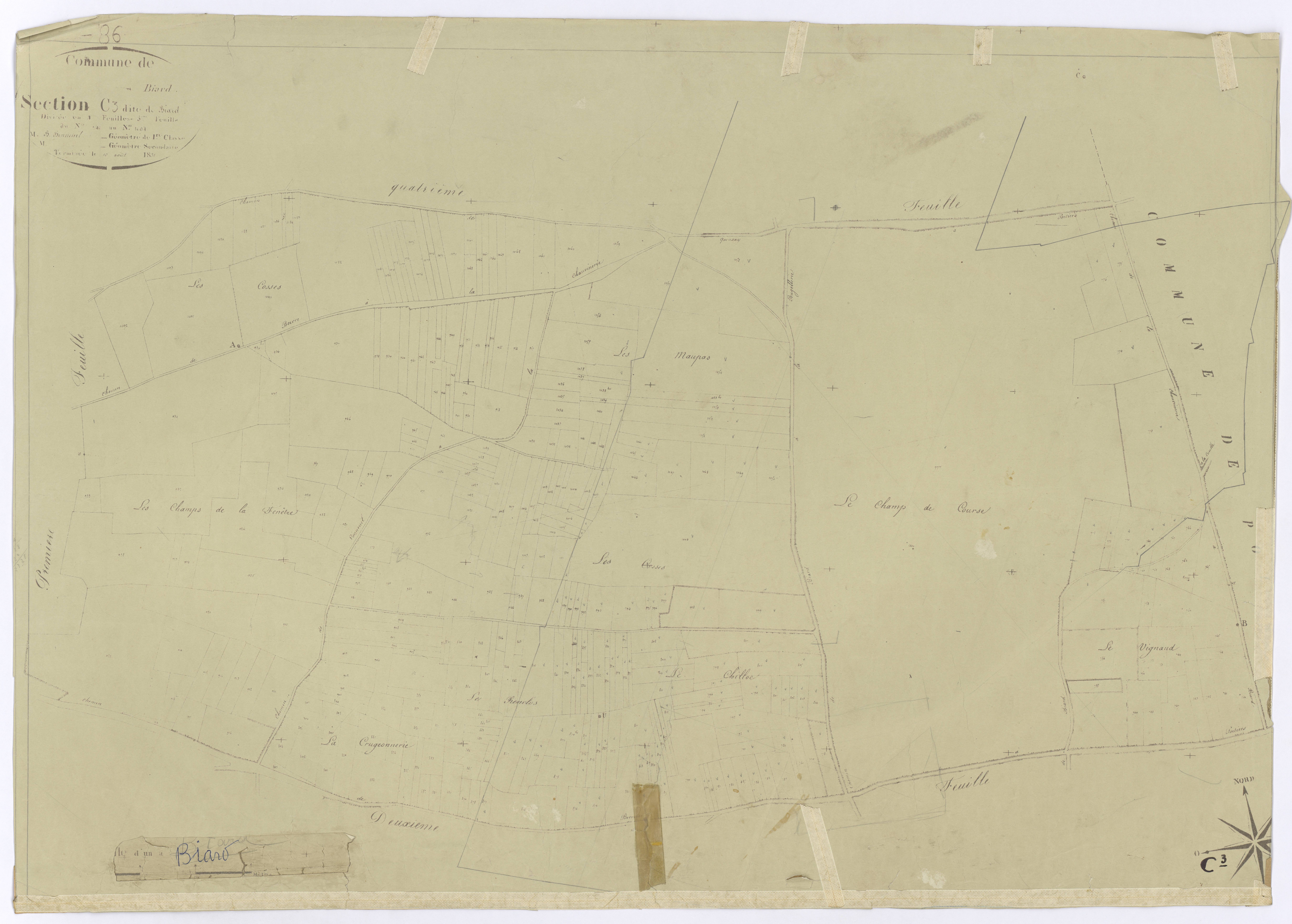 Biard - FRAD086_cadastre Plans 