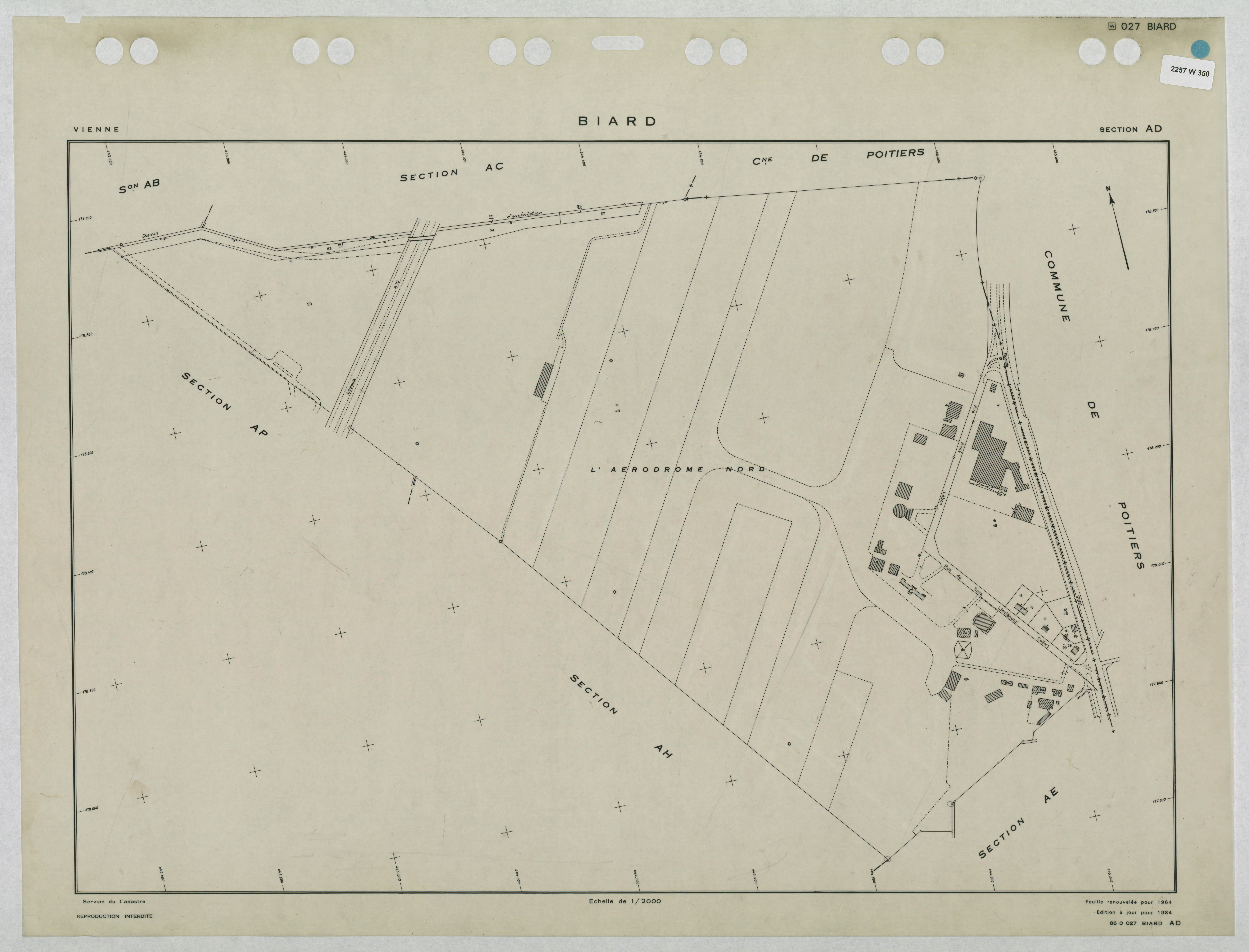 Biard - FRAD086_cadastre Plans renouvelés 