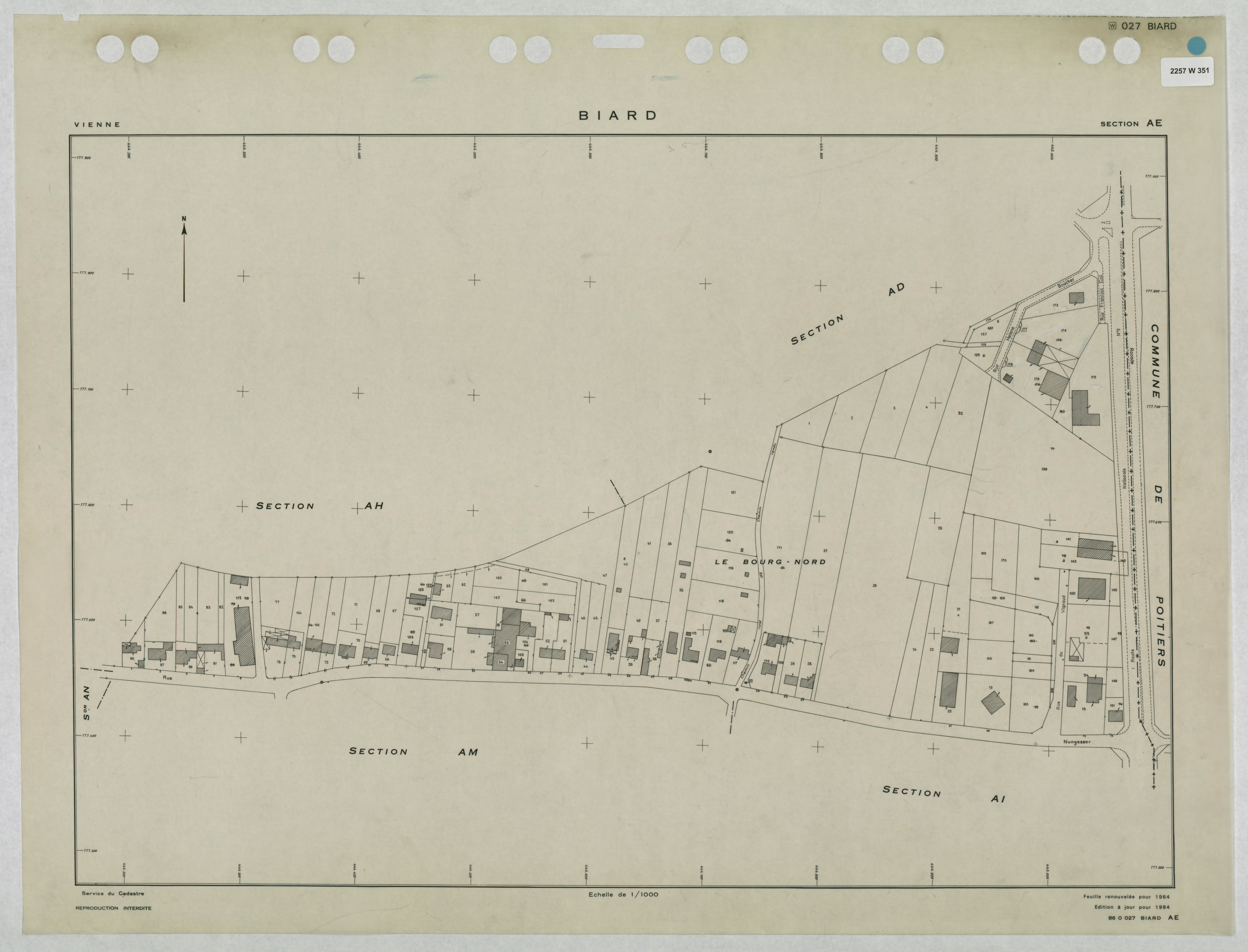 Biard - FRAD086_cadastre Plans renouvelés 
