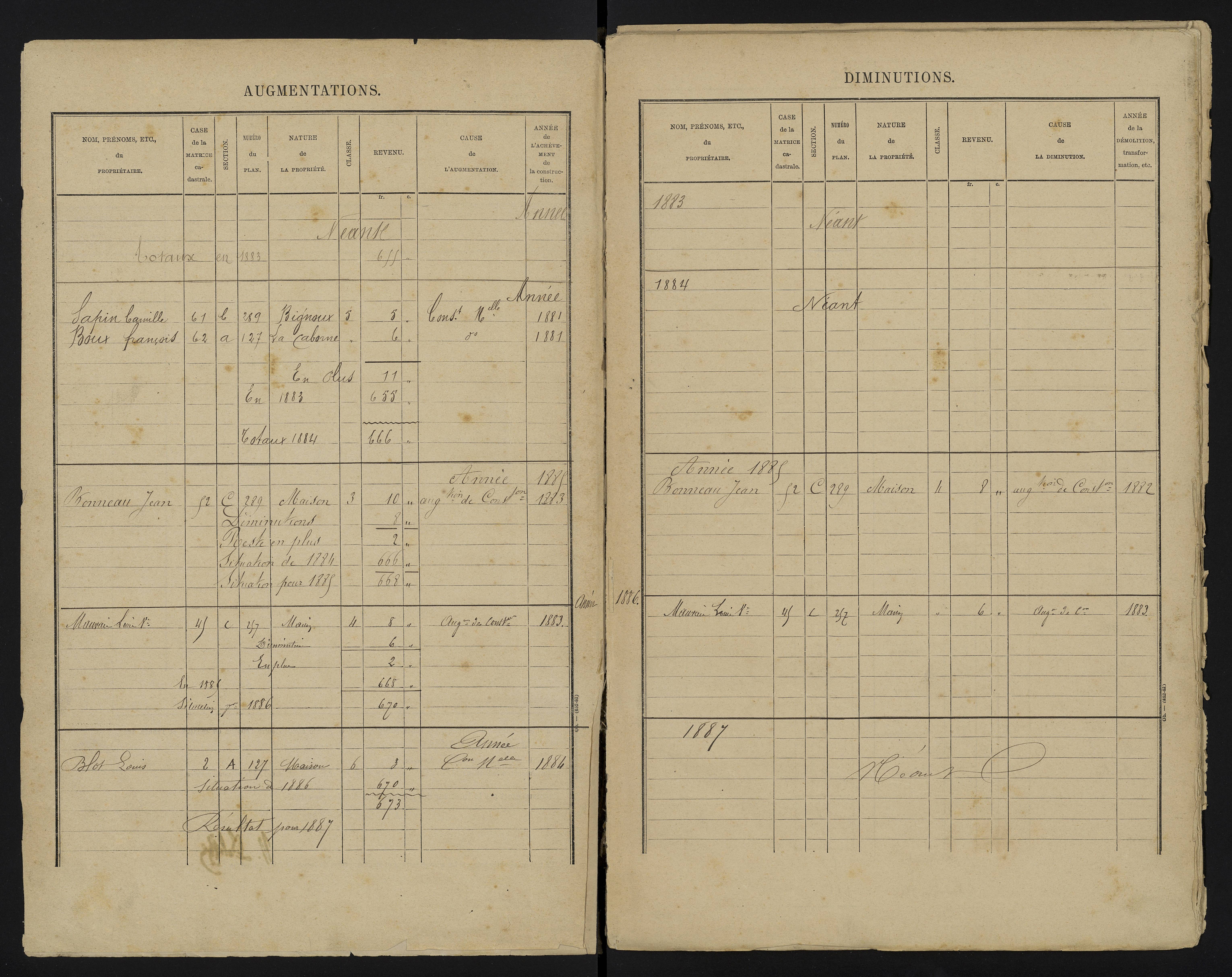 Bignoux - FRAD086_cadastre Cases 1-80 