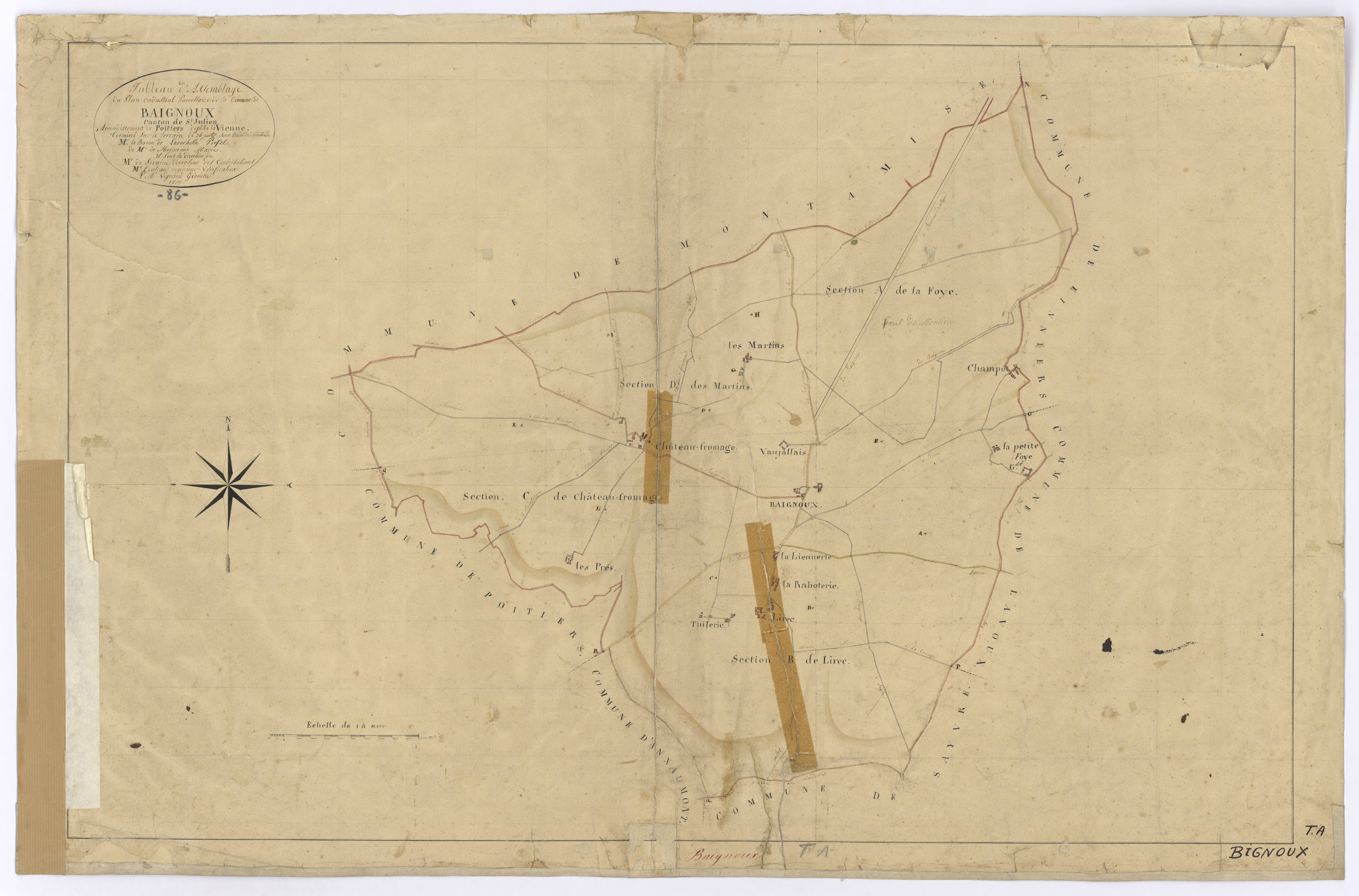 Bignoux - FRAD086_cadastre Plans 