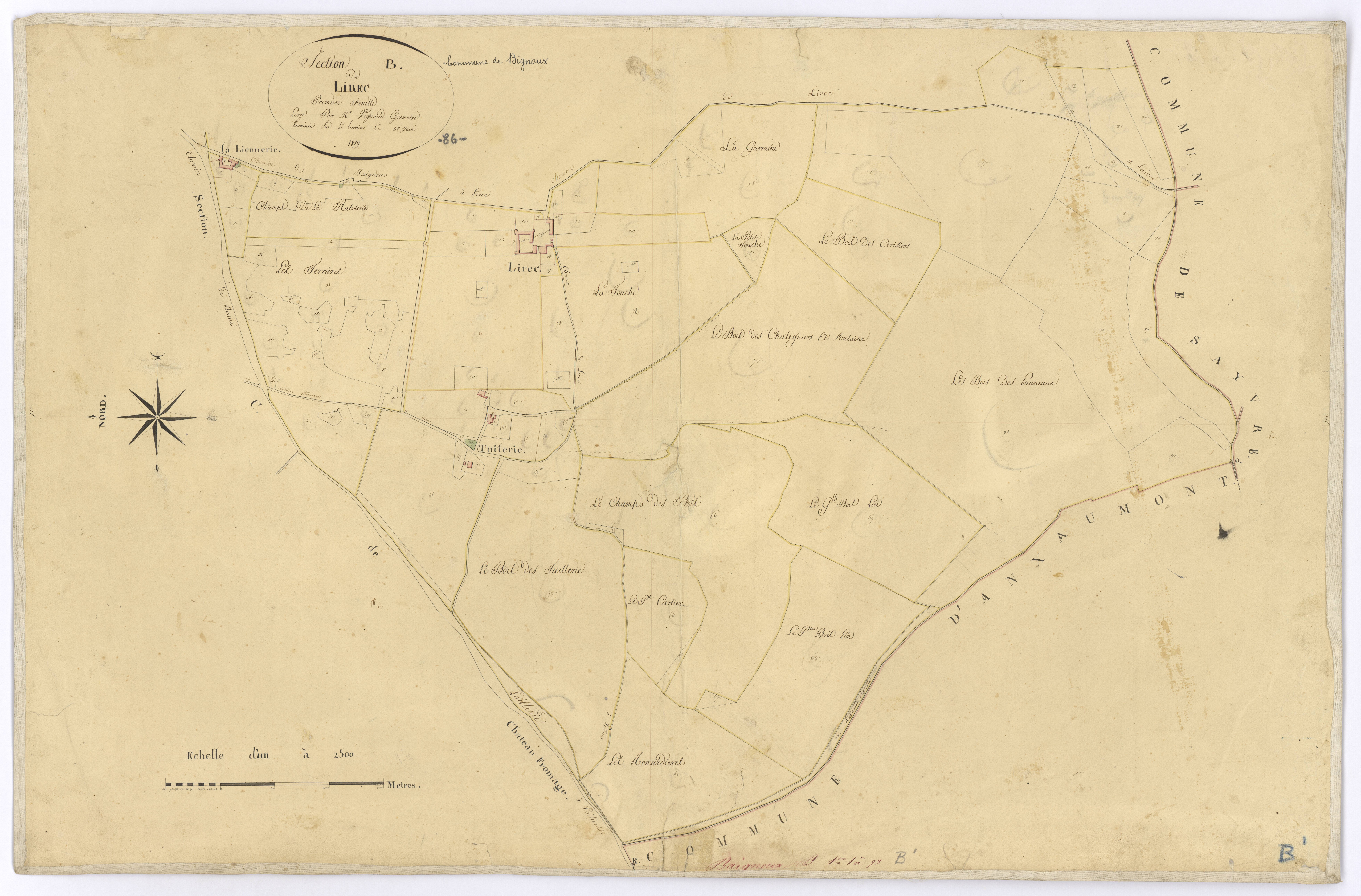 Bignoux - FRAD086_cadastre Plans 