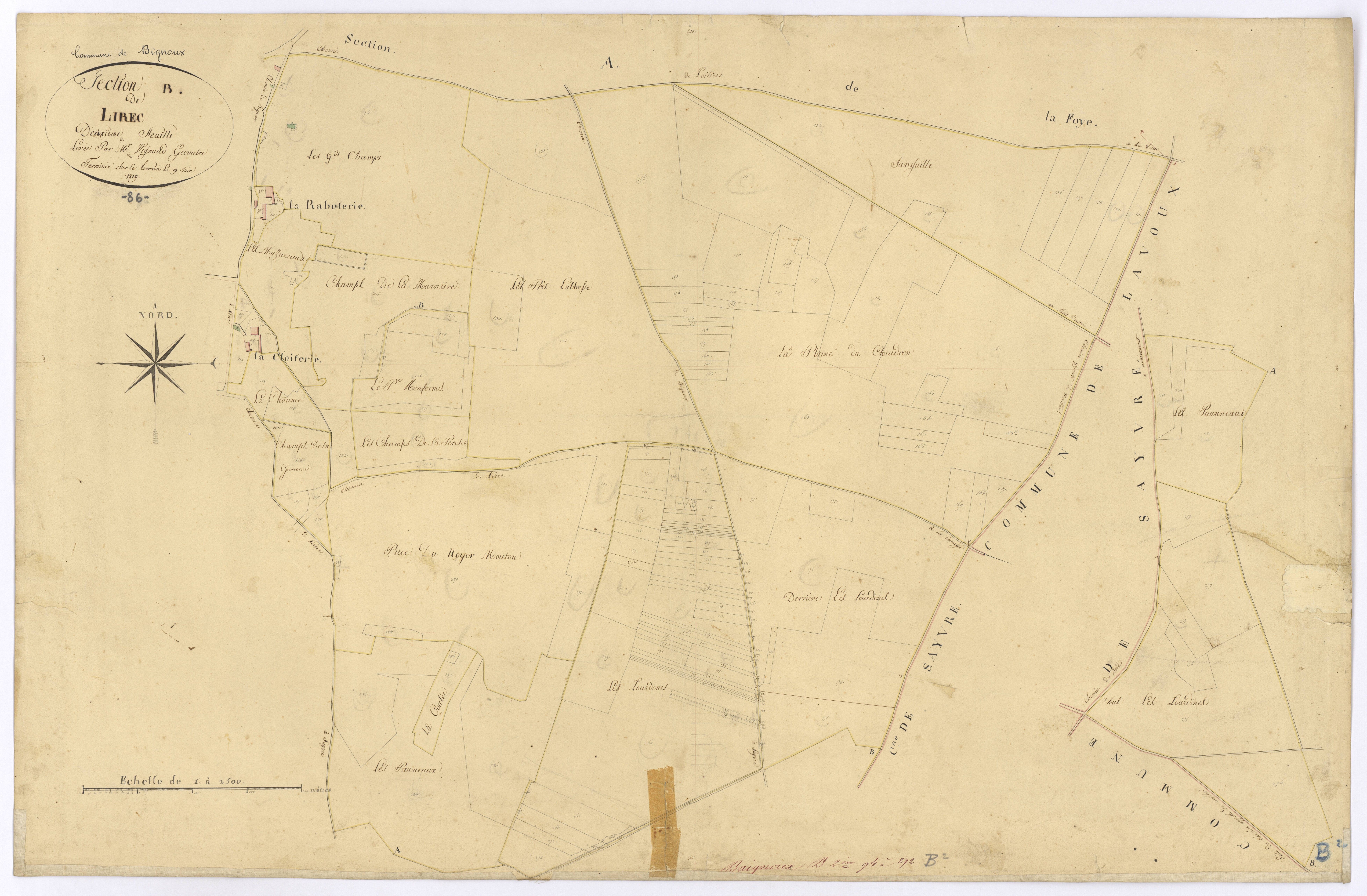 Bignoux - FRAD086_cadastre Plans 
