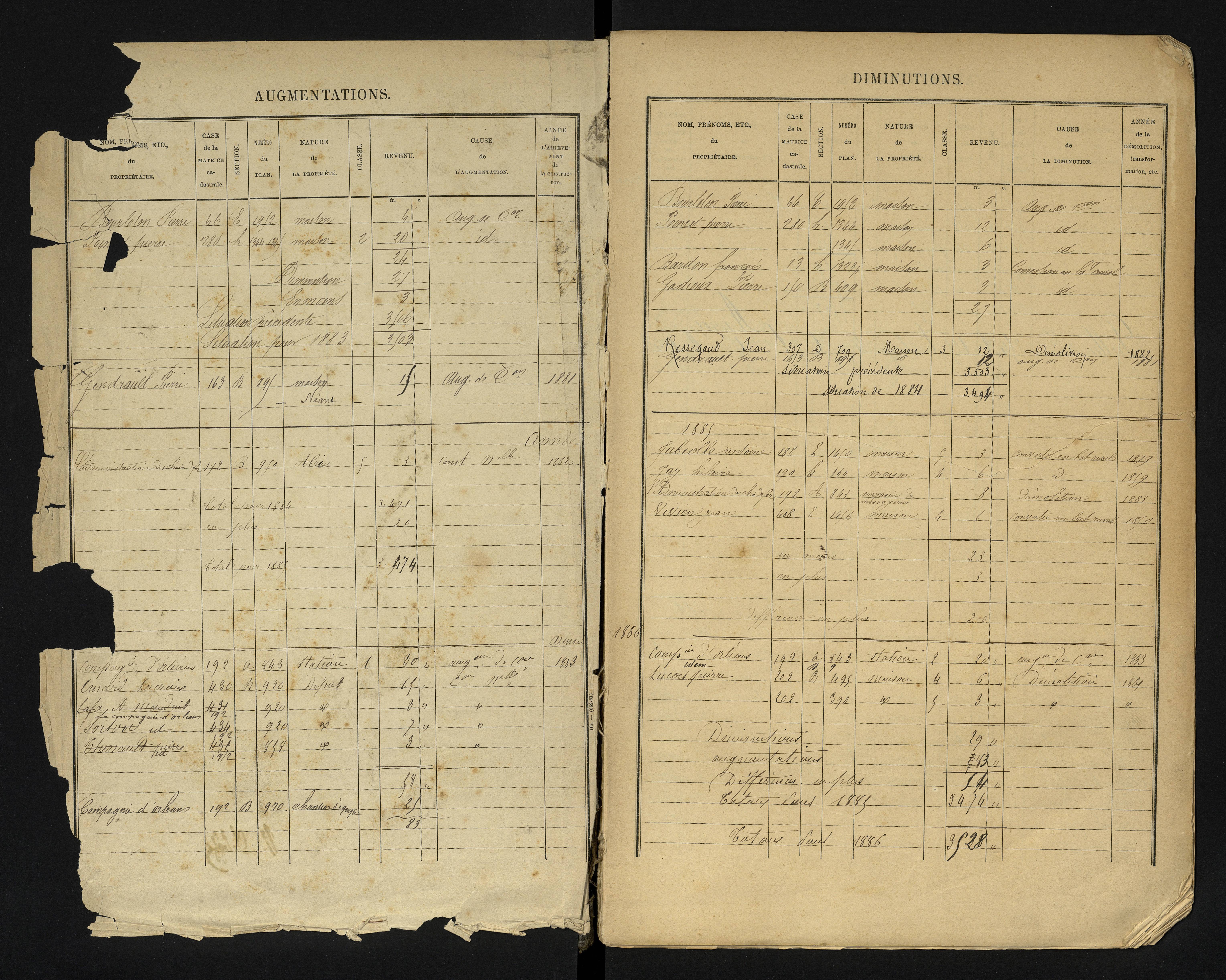 Blanzay - FRAD086_cadastre Cases 1-552 