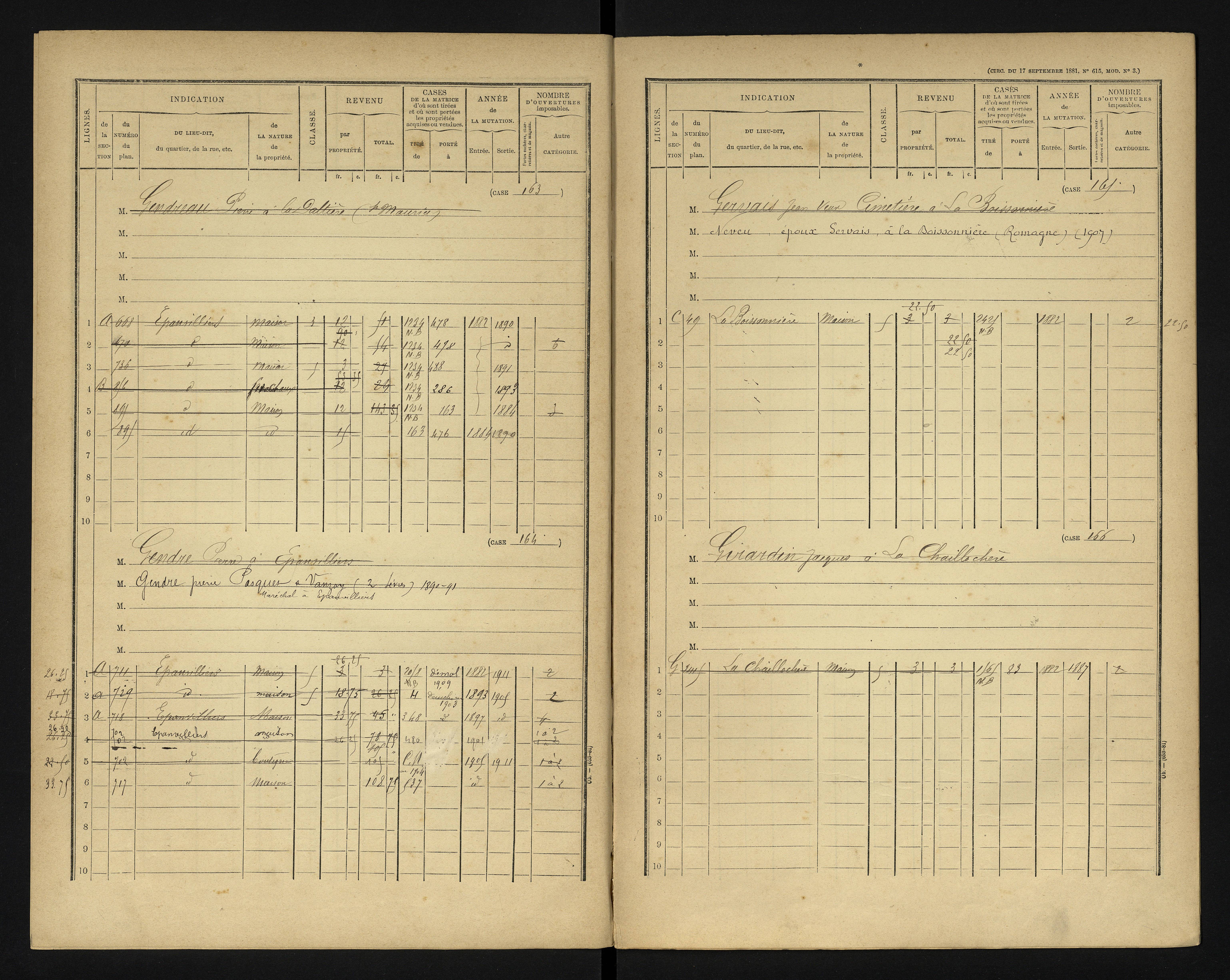 Blanzay - FRAD086_cadastre Cases 1-552 
