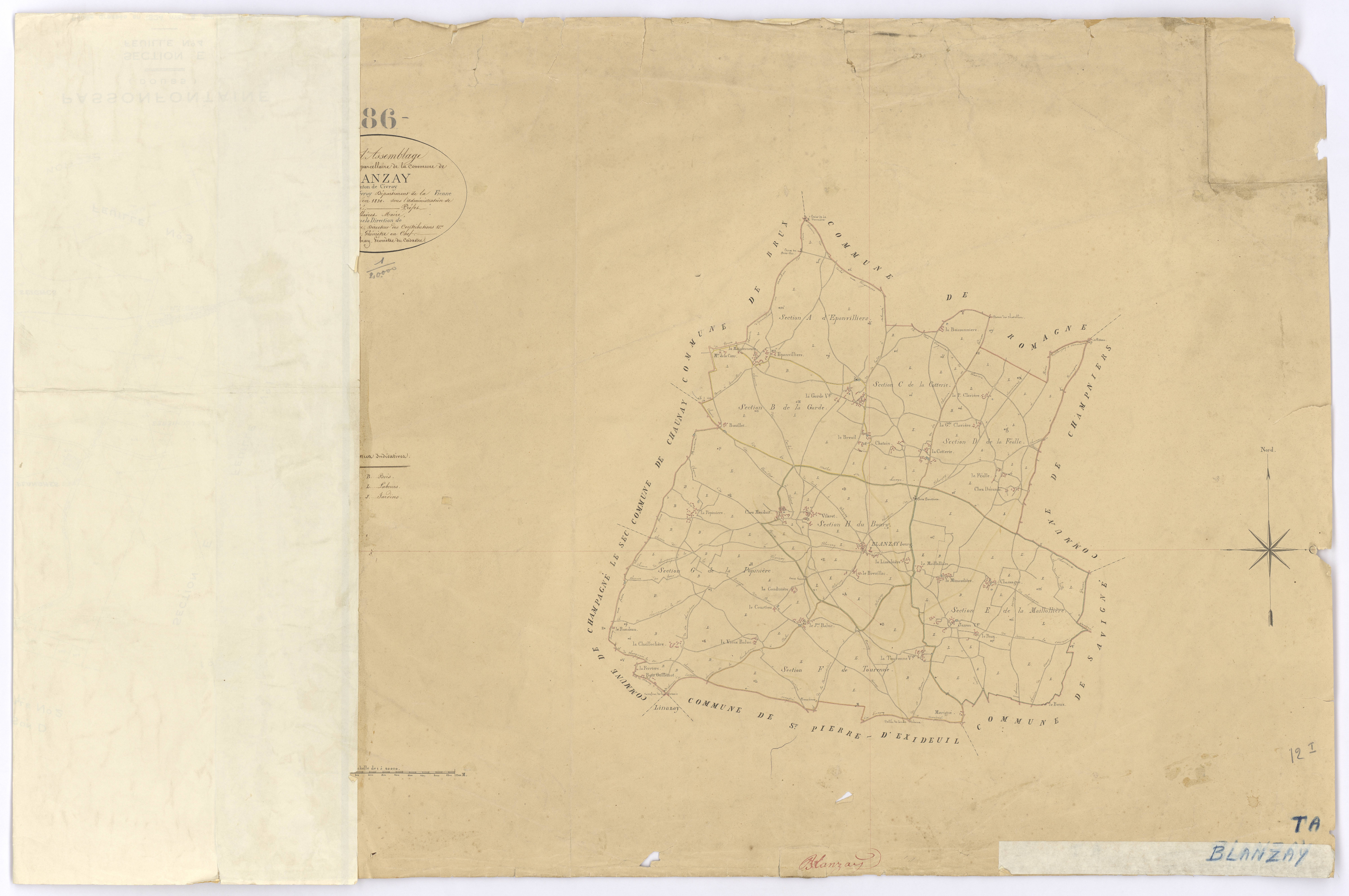 Blanzay - FRAD086_cadastre Plans 