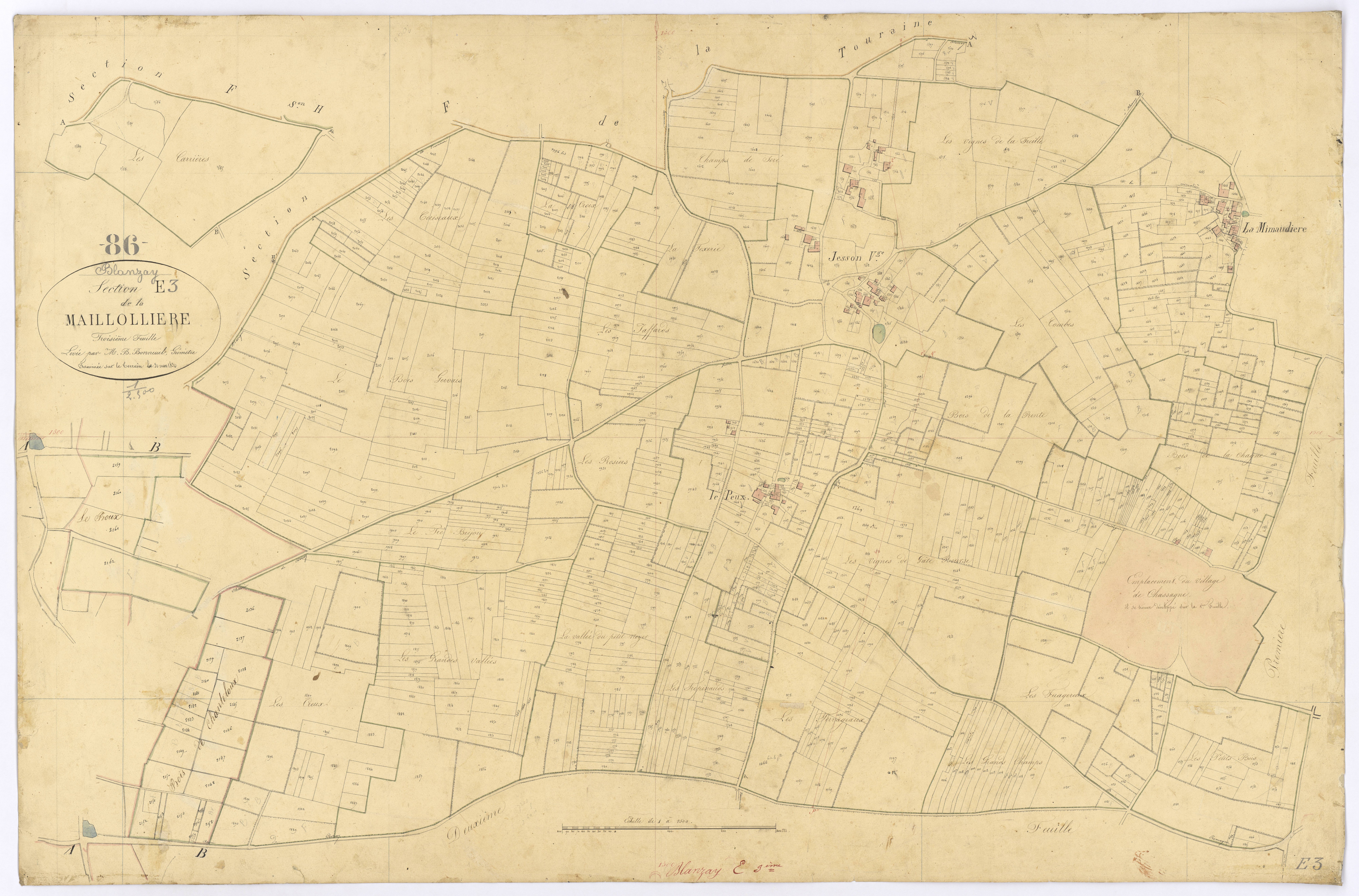 Blanzay - FRAD086_cadastre Plans 