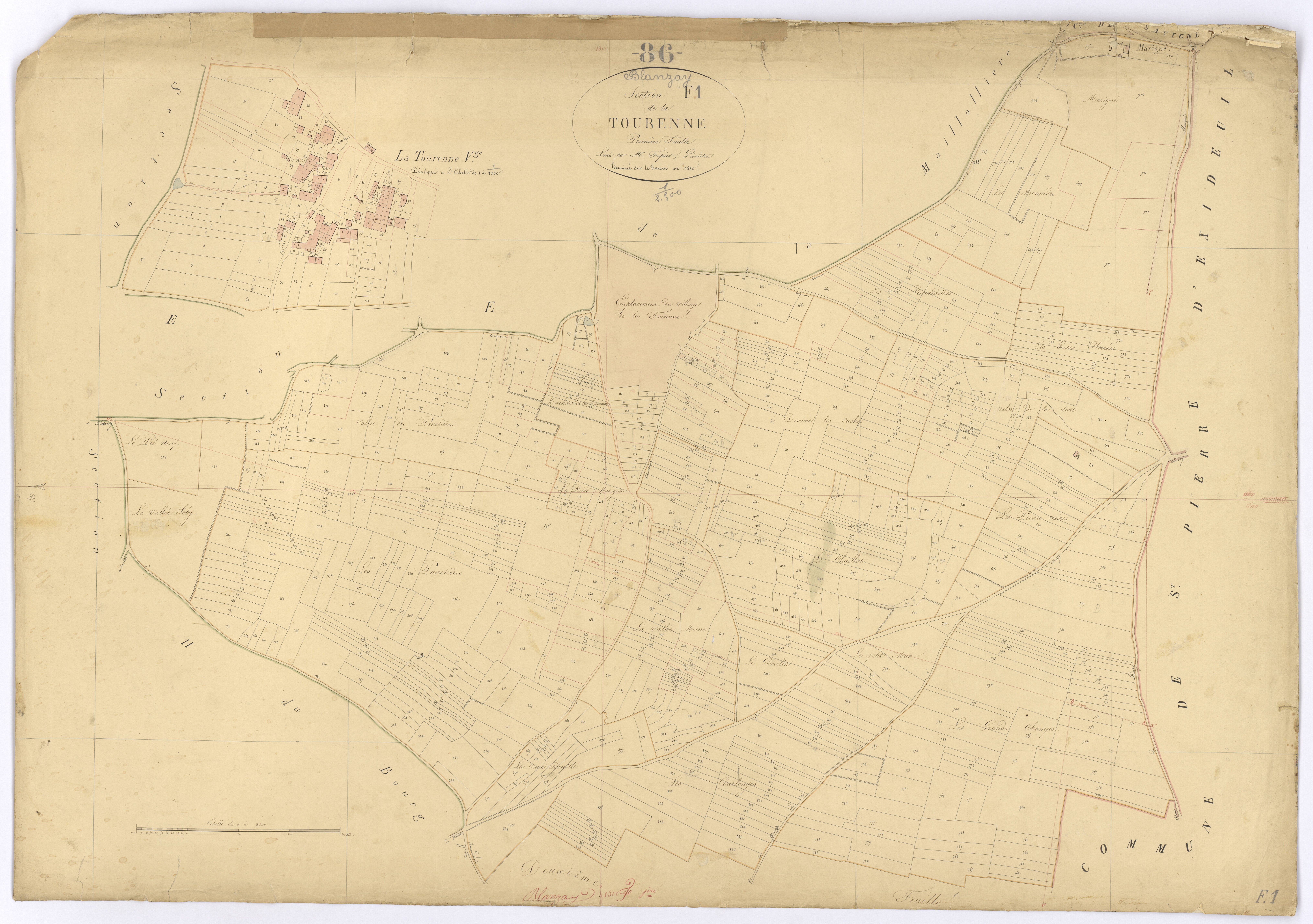 Blanzay - FRAD086_cadastre Plans 