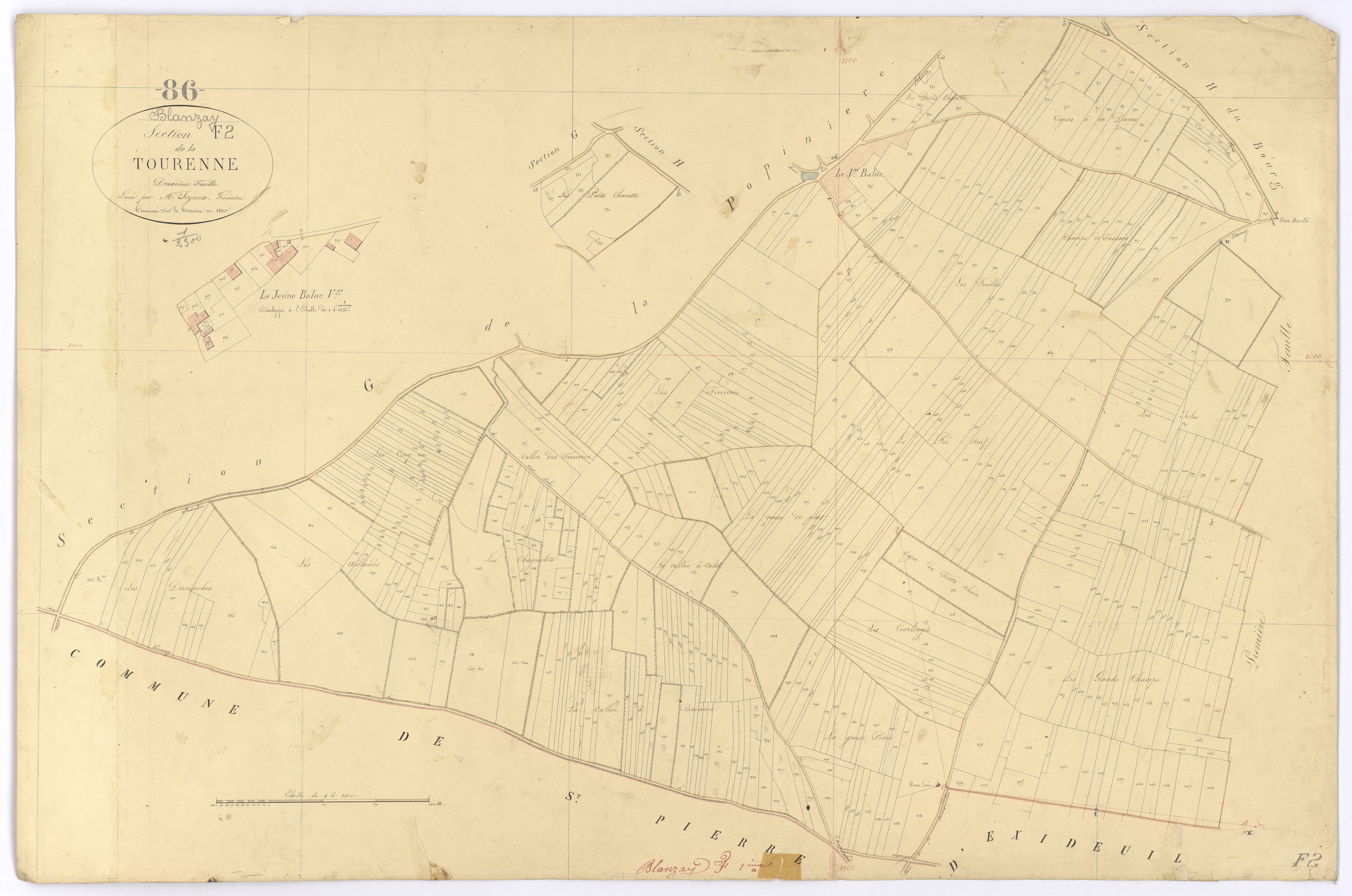 Blanzay - FRAD086_cadastre Plans 