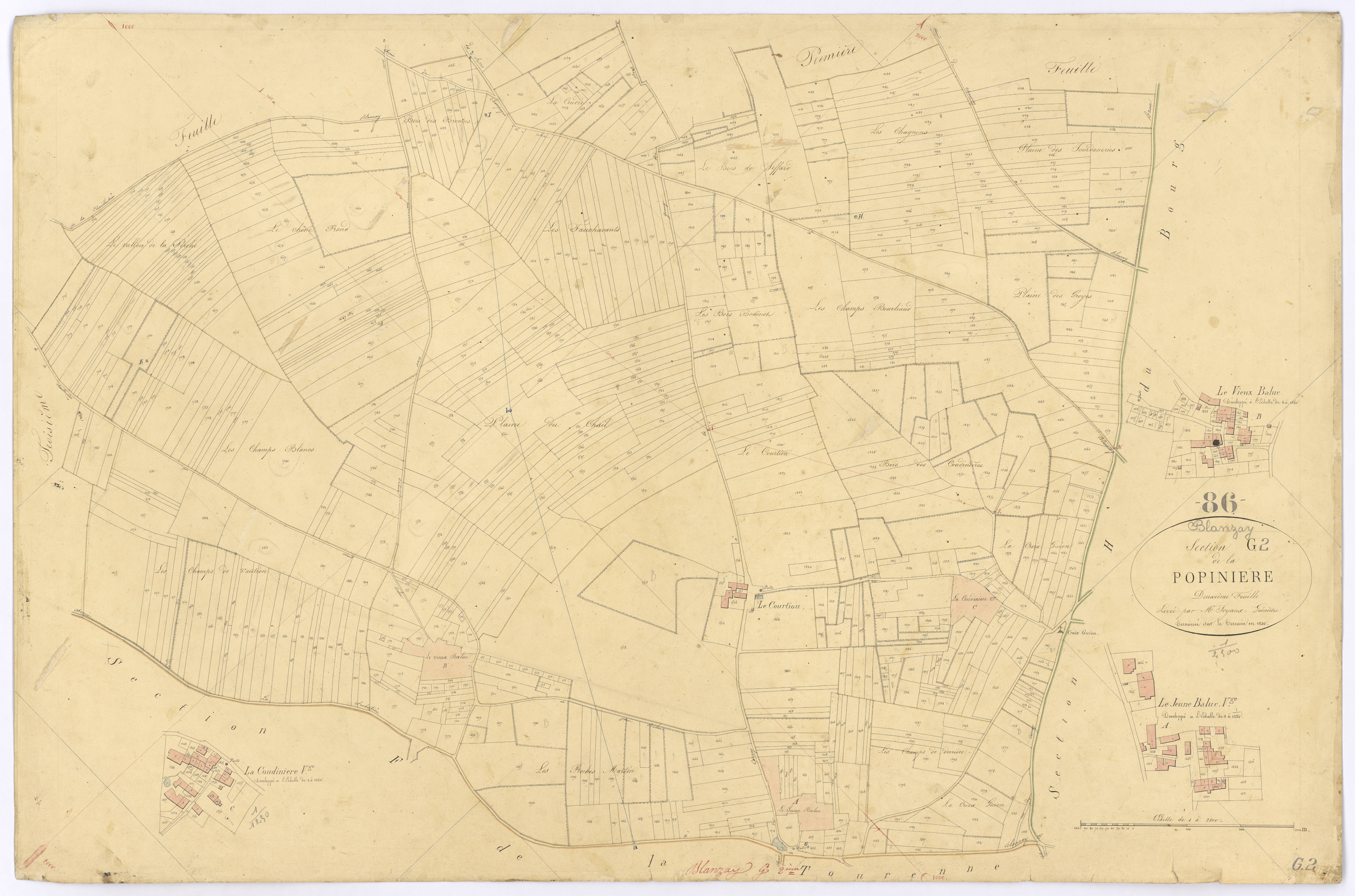 Blanzay - FRAD086_cadastre Plans 