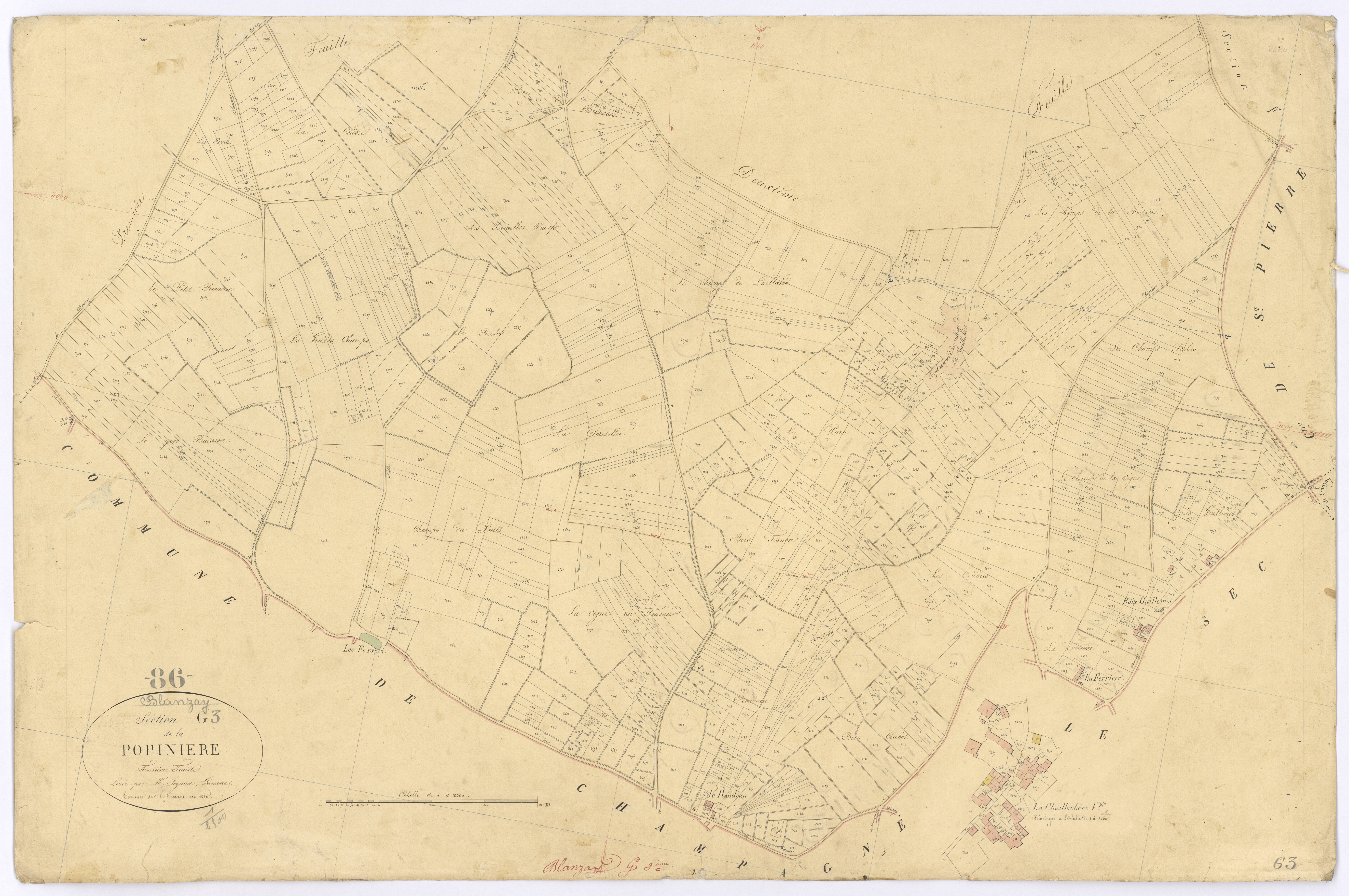Blanzay - FRAD086_cadastre Plans 