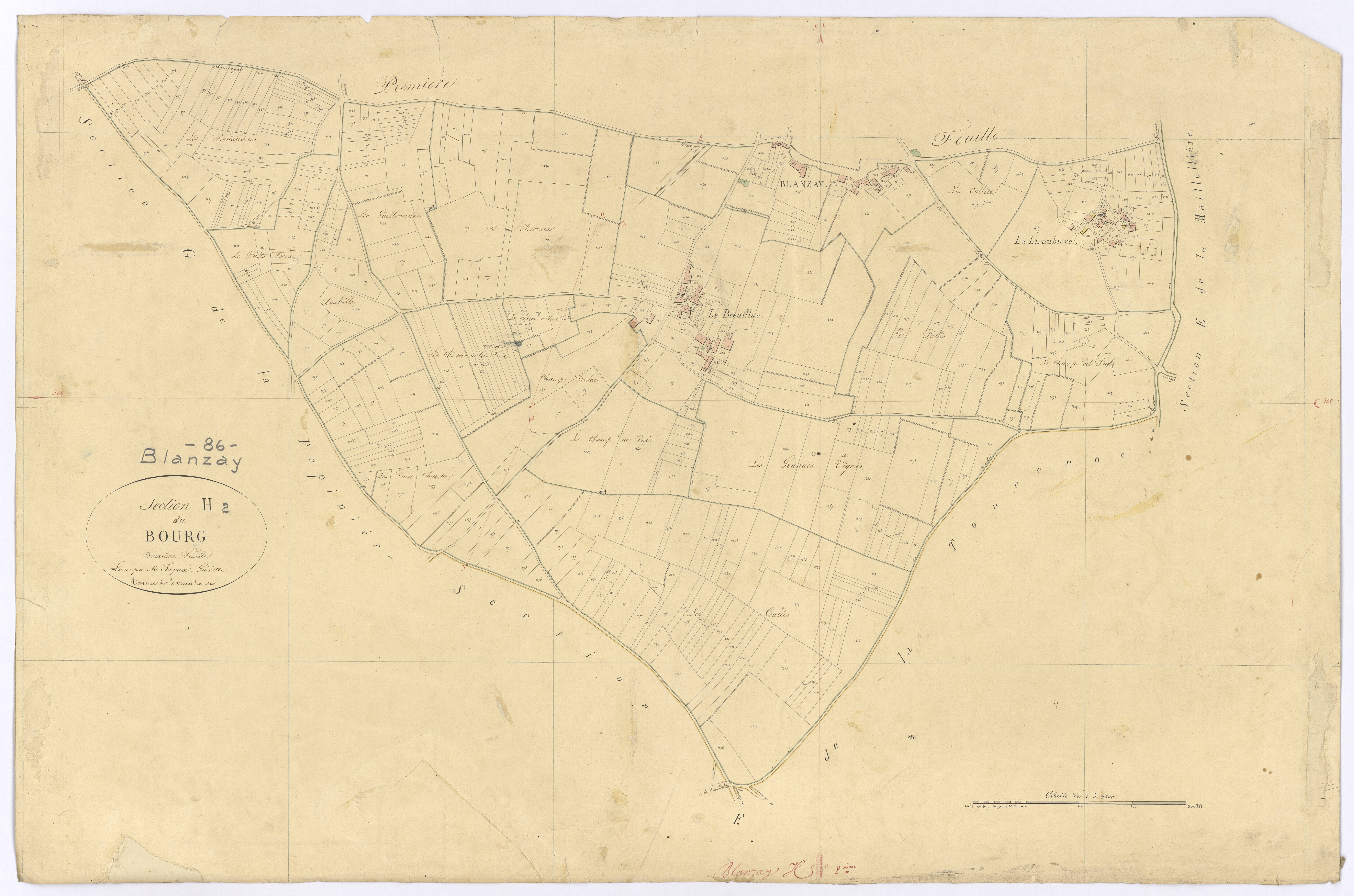Blanzay - FRAD086_cadastre Plans 