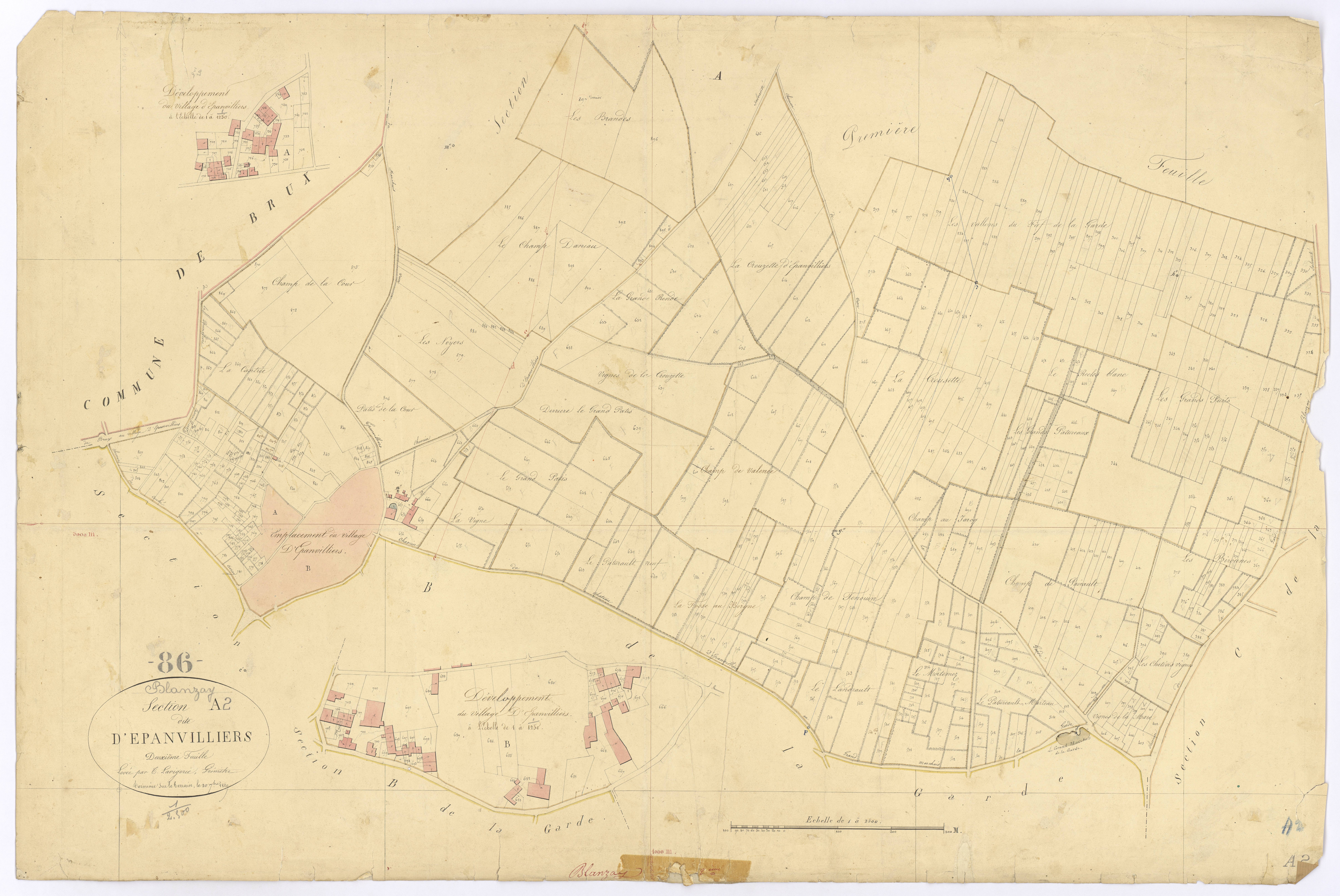 Blanzay - FRAD086_cadastre Plans 