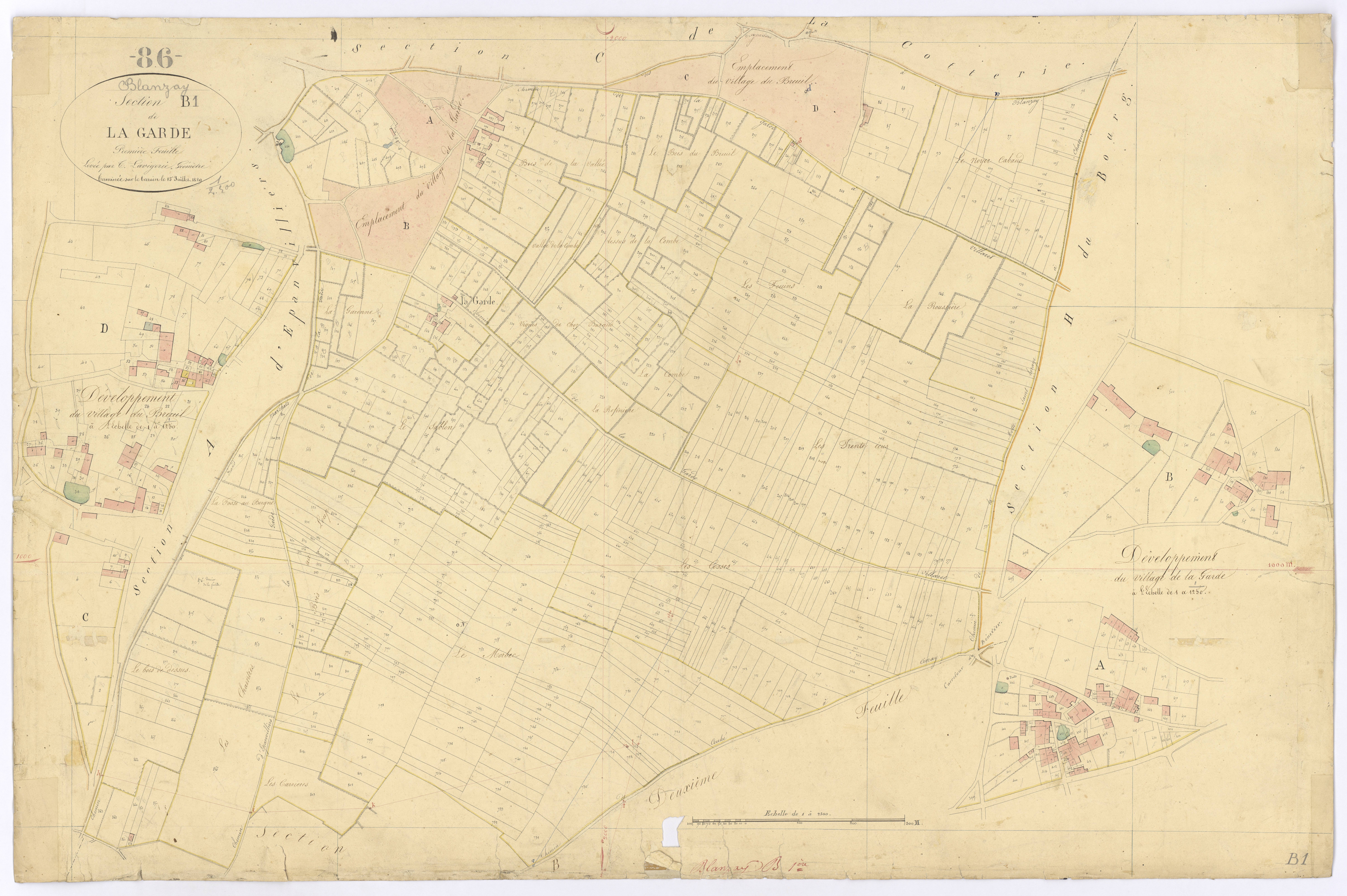 Blanzay - FRAD086_cadastre Plans 