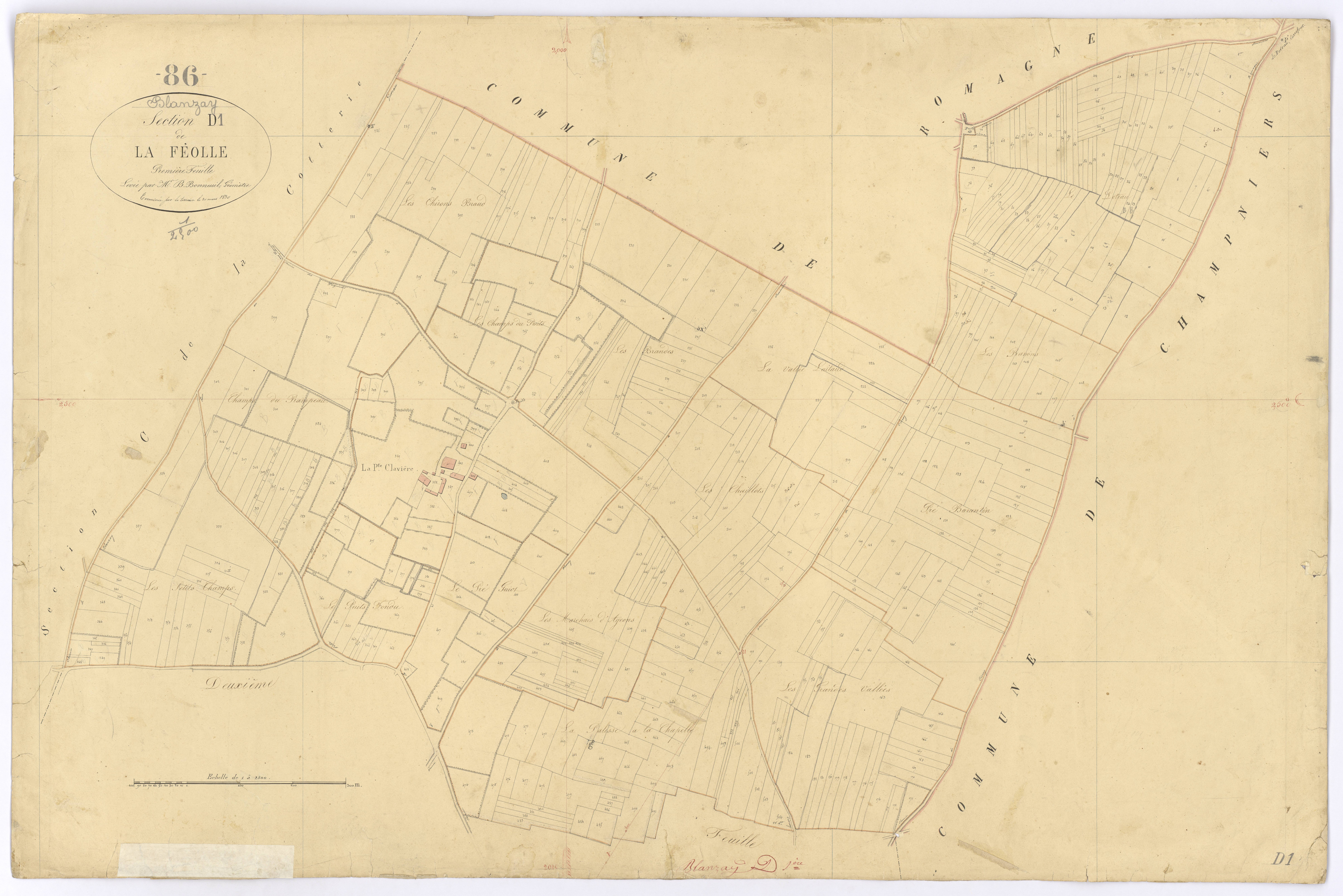 Blanzay - FRAD086_cadastre Plans 