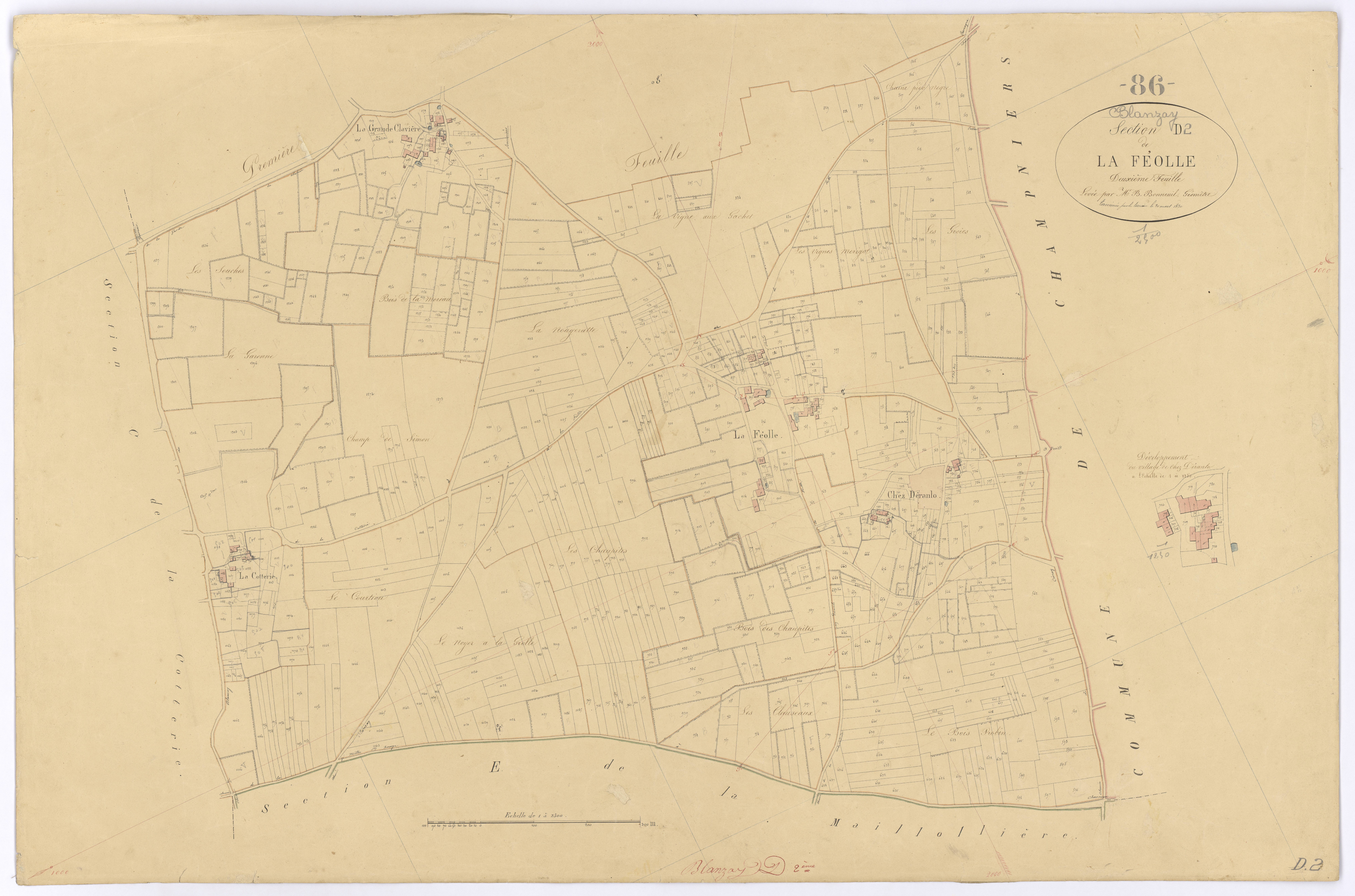 Blanzay - FRAD086_cadastre Plans 