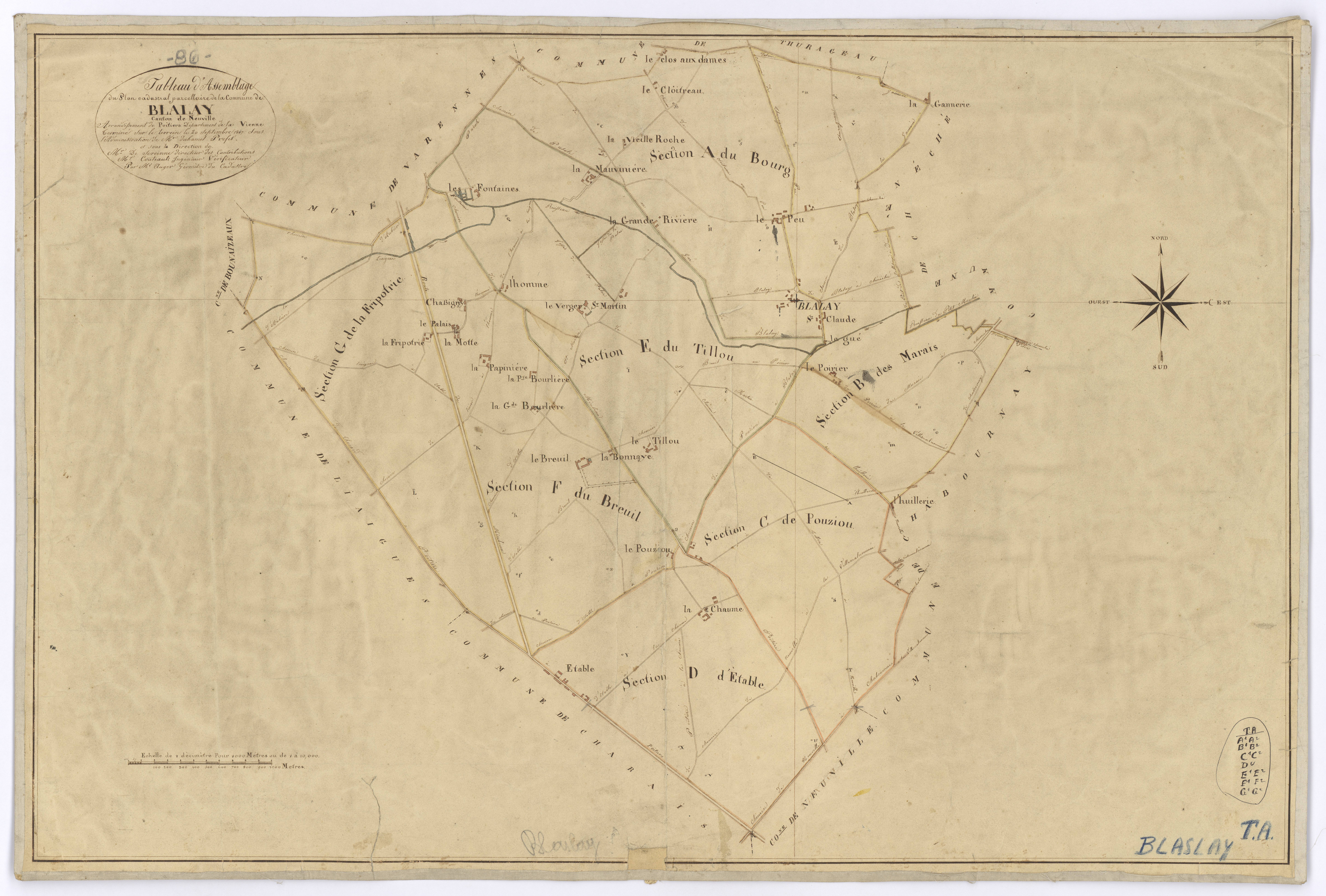 Blaslay - FRAD086_cadastre Plans 