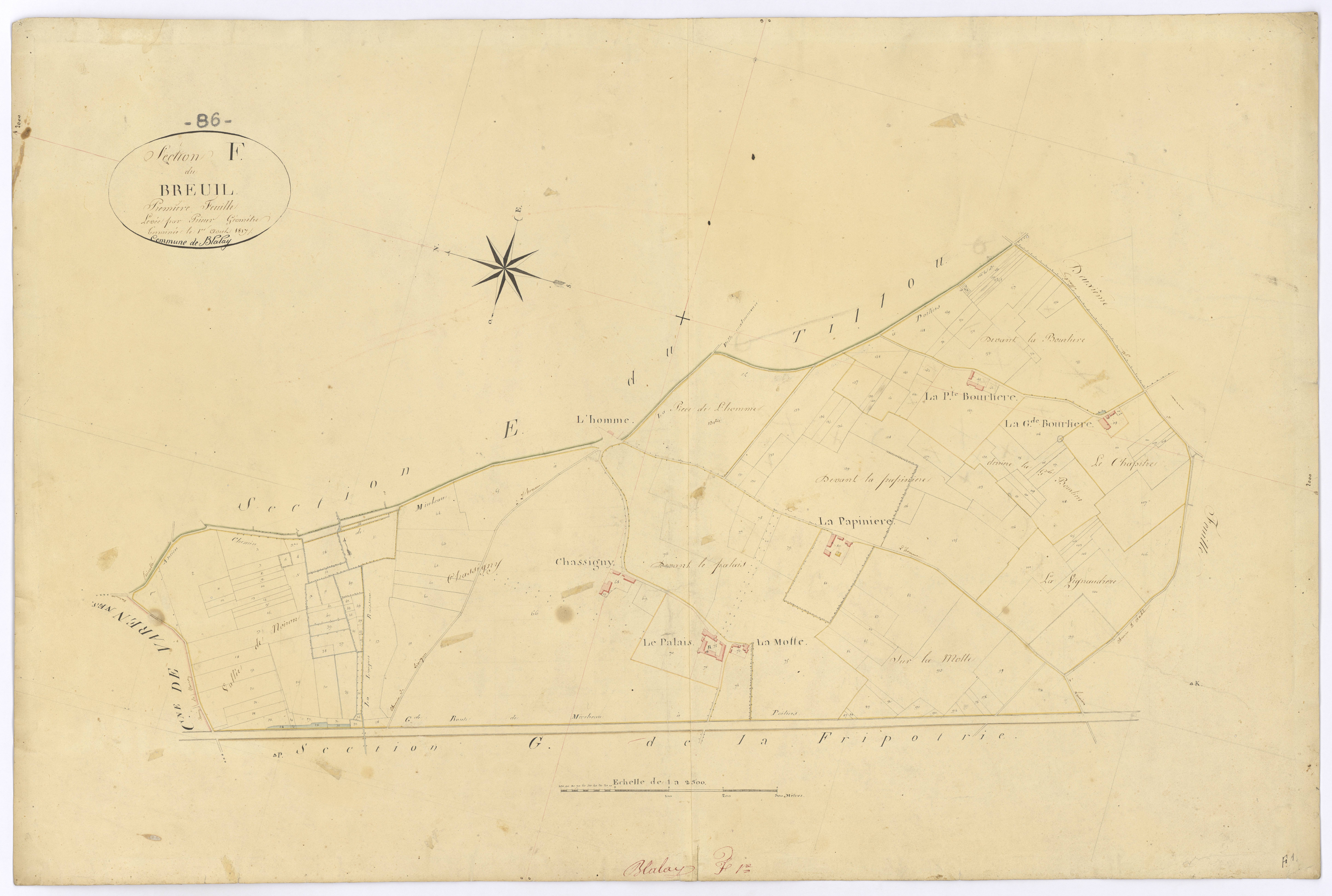 Blaslay - FRAD086_cadastre Plans 