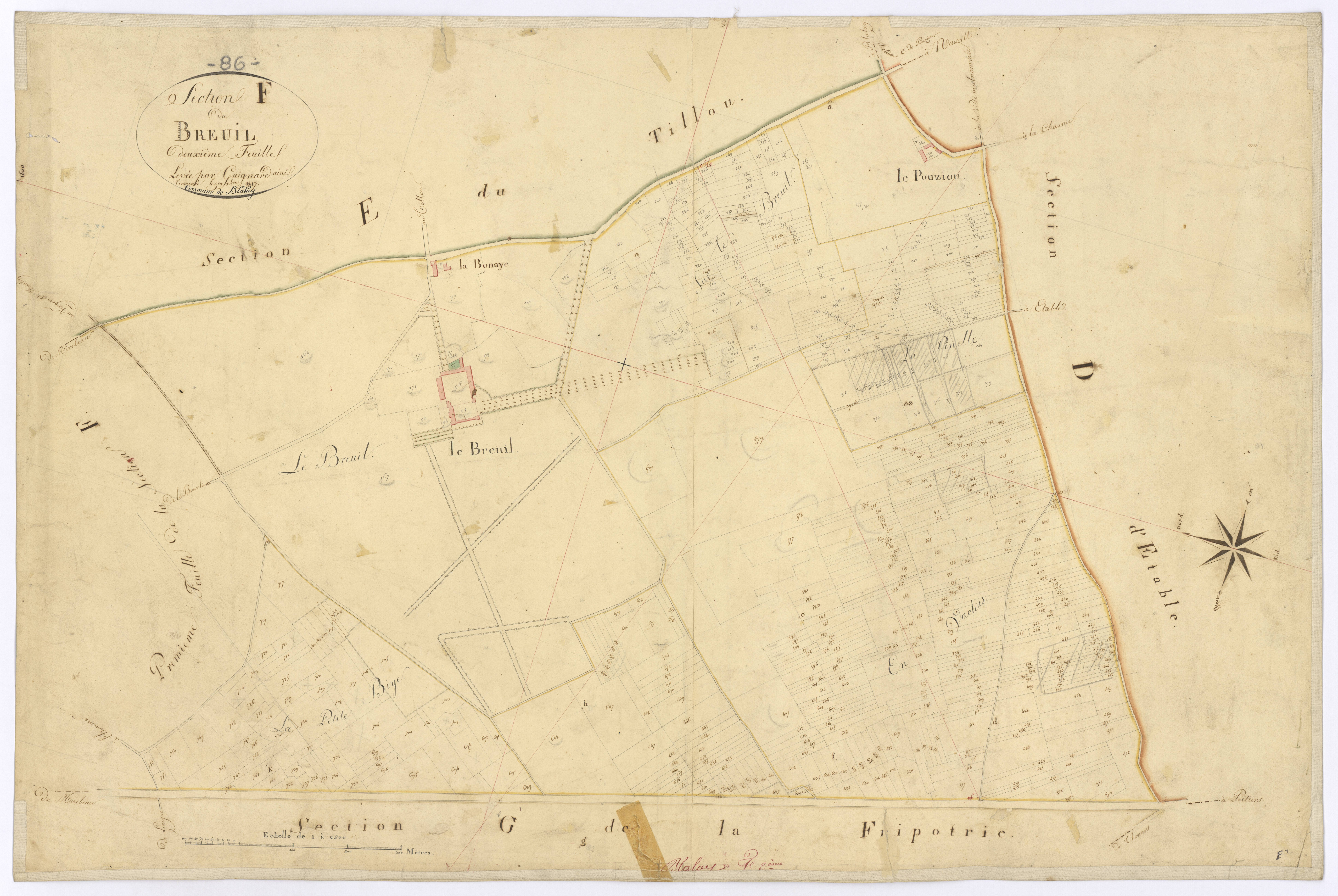 Blaslay - FRAD086_cadastre Plans 