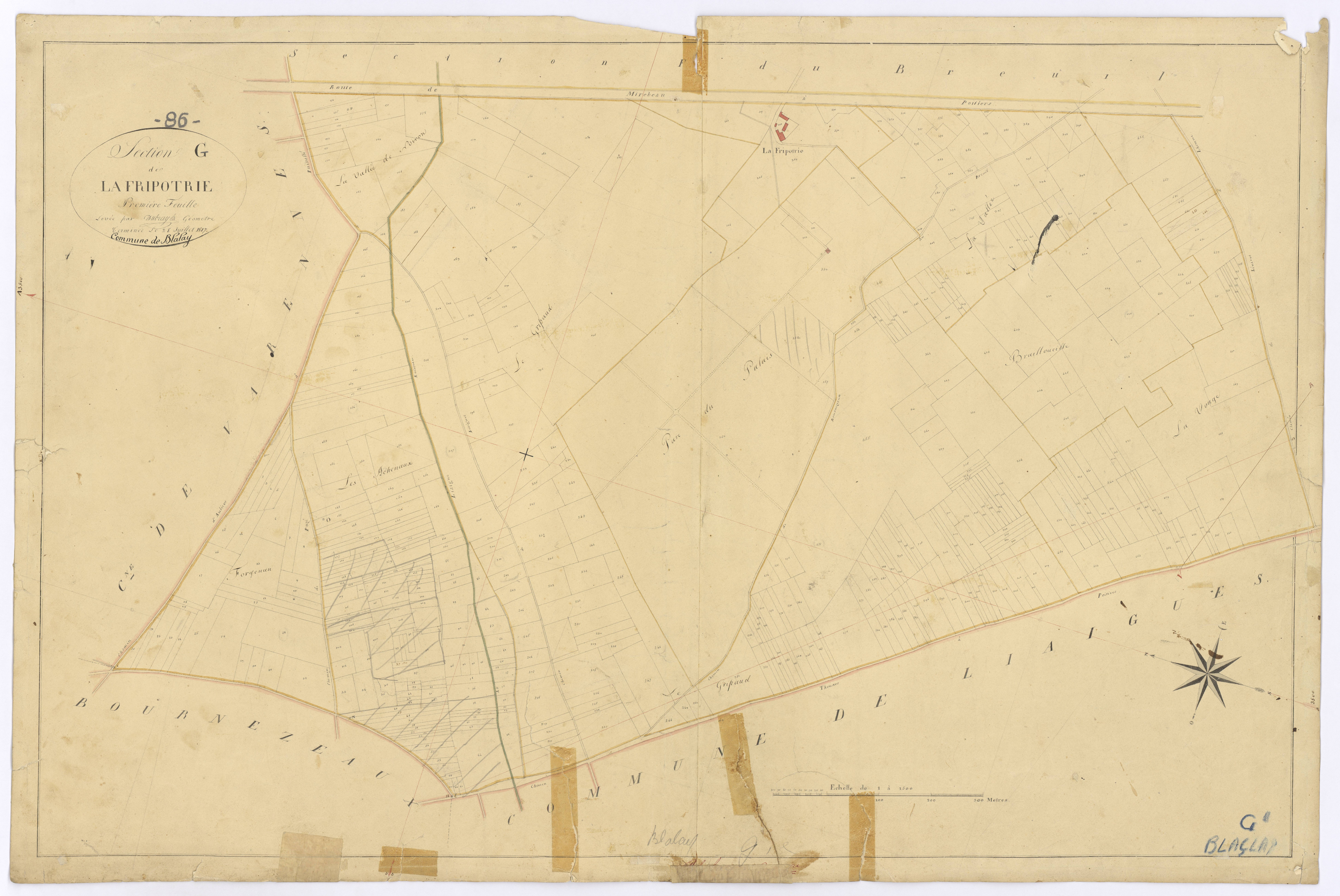 Blaslay - FRAD086_cadastre Plans 