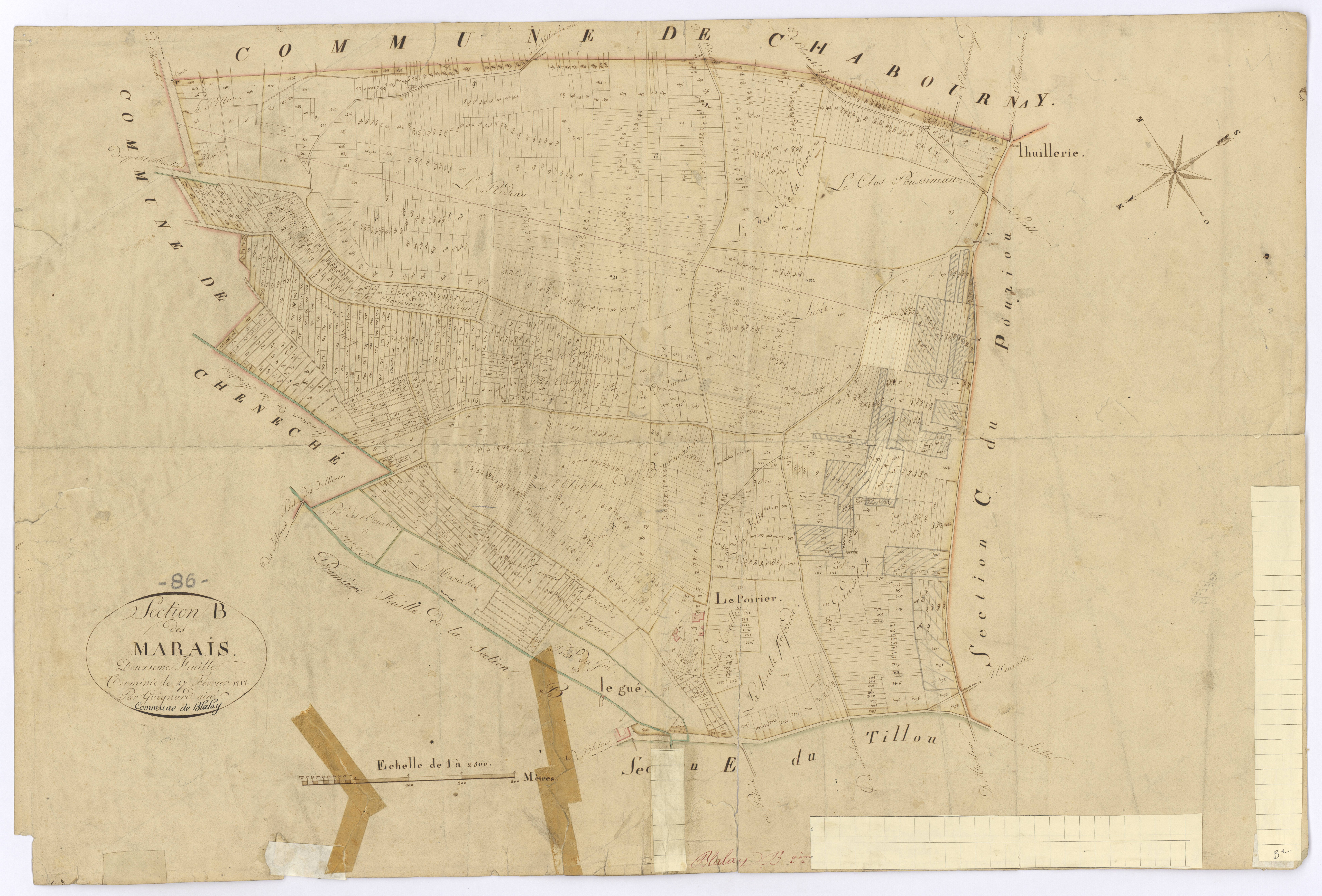 Blaslay - FRAD086_cadastre Plans 