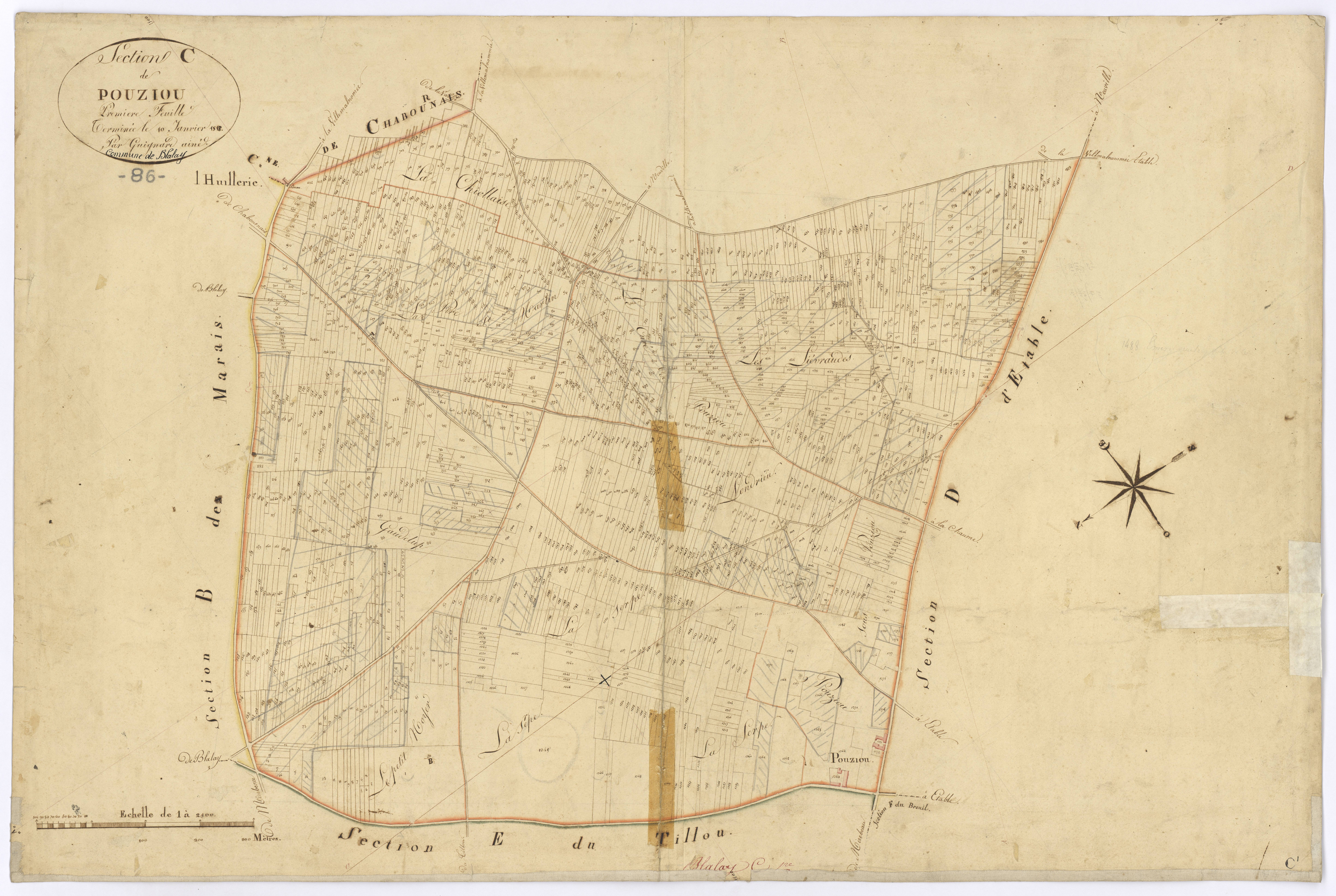 Blaslay - FRAD086_cadastre Plans 
